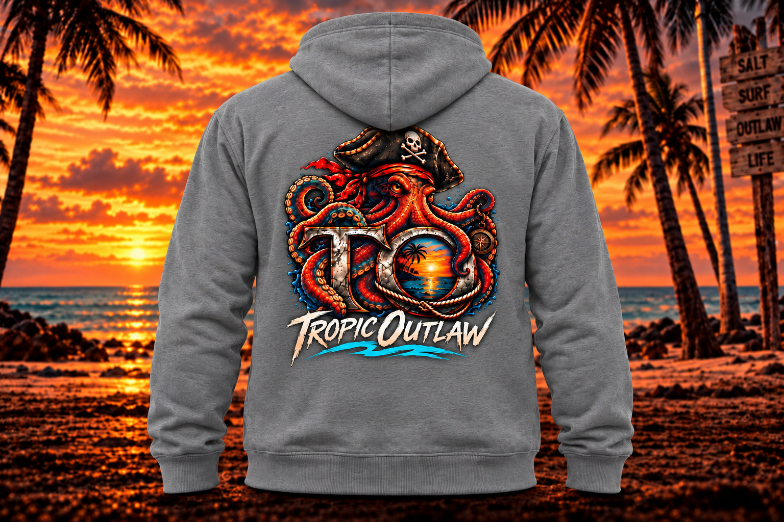 Kraken Sunset Hoodie