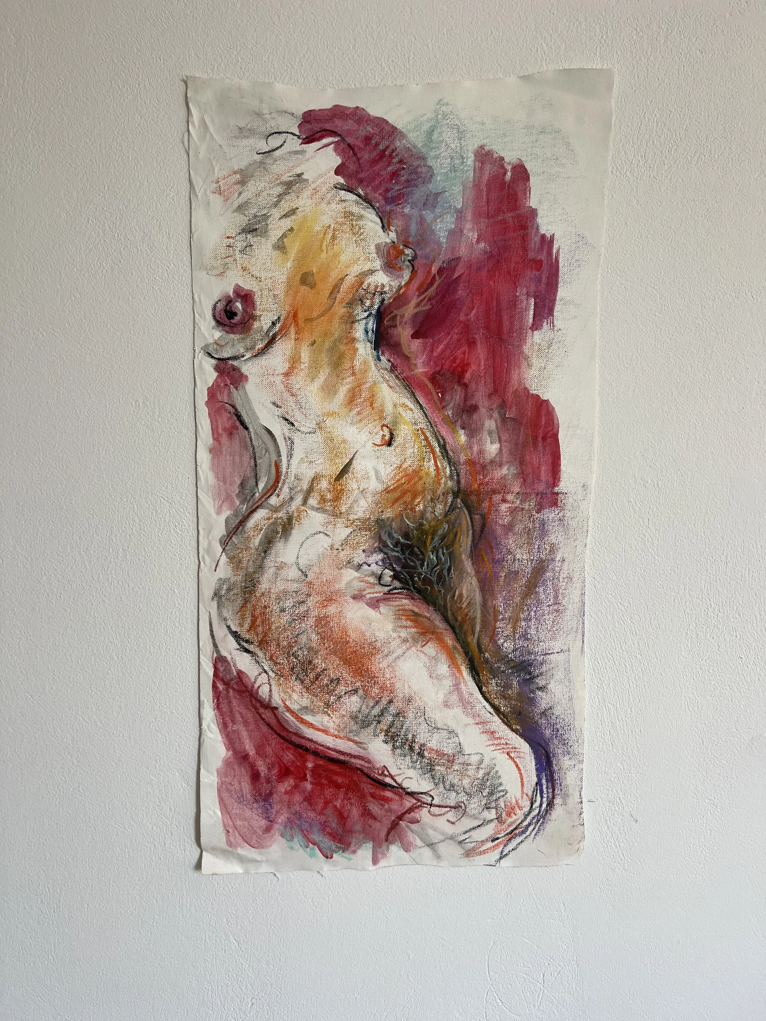 EXPOSURE
mixed media, canvas
28x14 inches