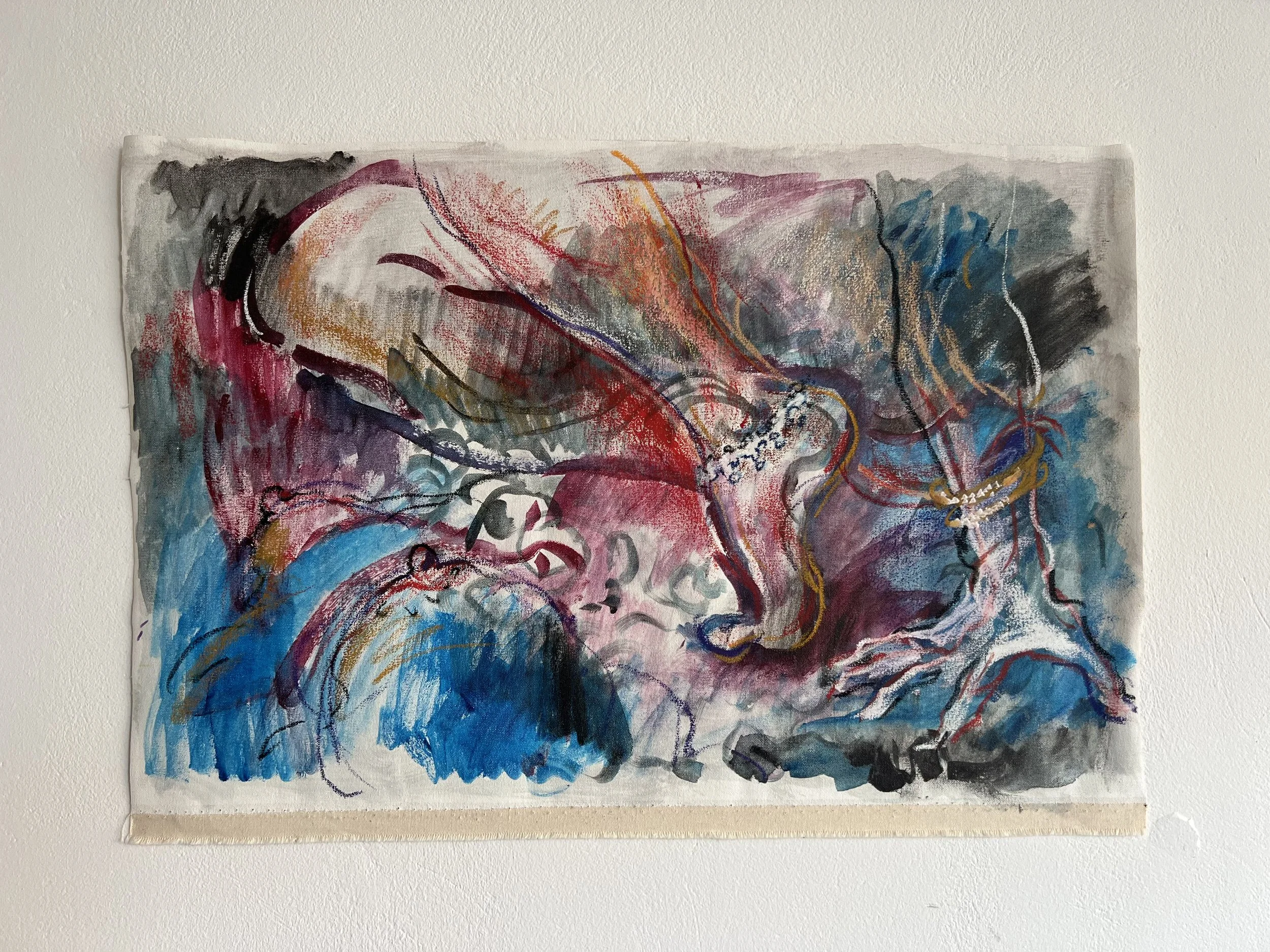 ENOUGH
mixed media, canvas
19x28 inches