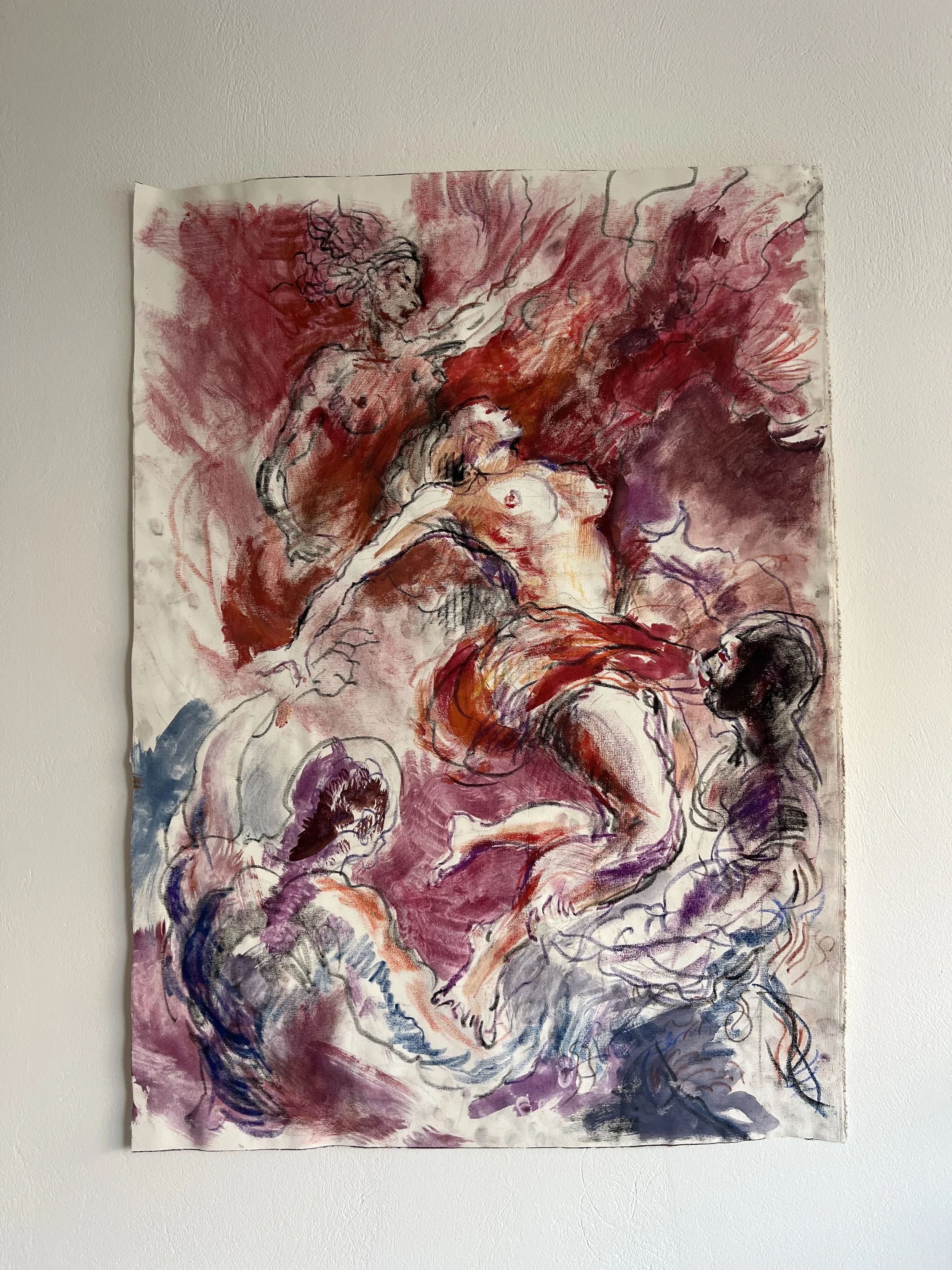 INITIATION
mixed media, canvas
40x29 inches