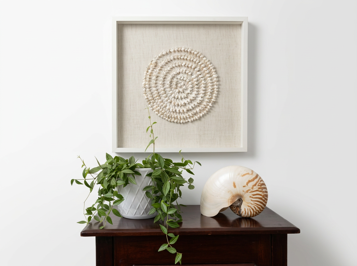 Contemporary, coastal fine art for your home. Bring the Australian Coastline into your home with a unique piece constructed using Australian native shells.