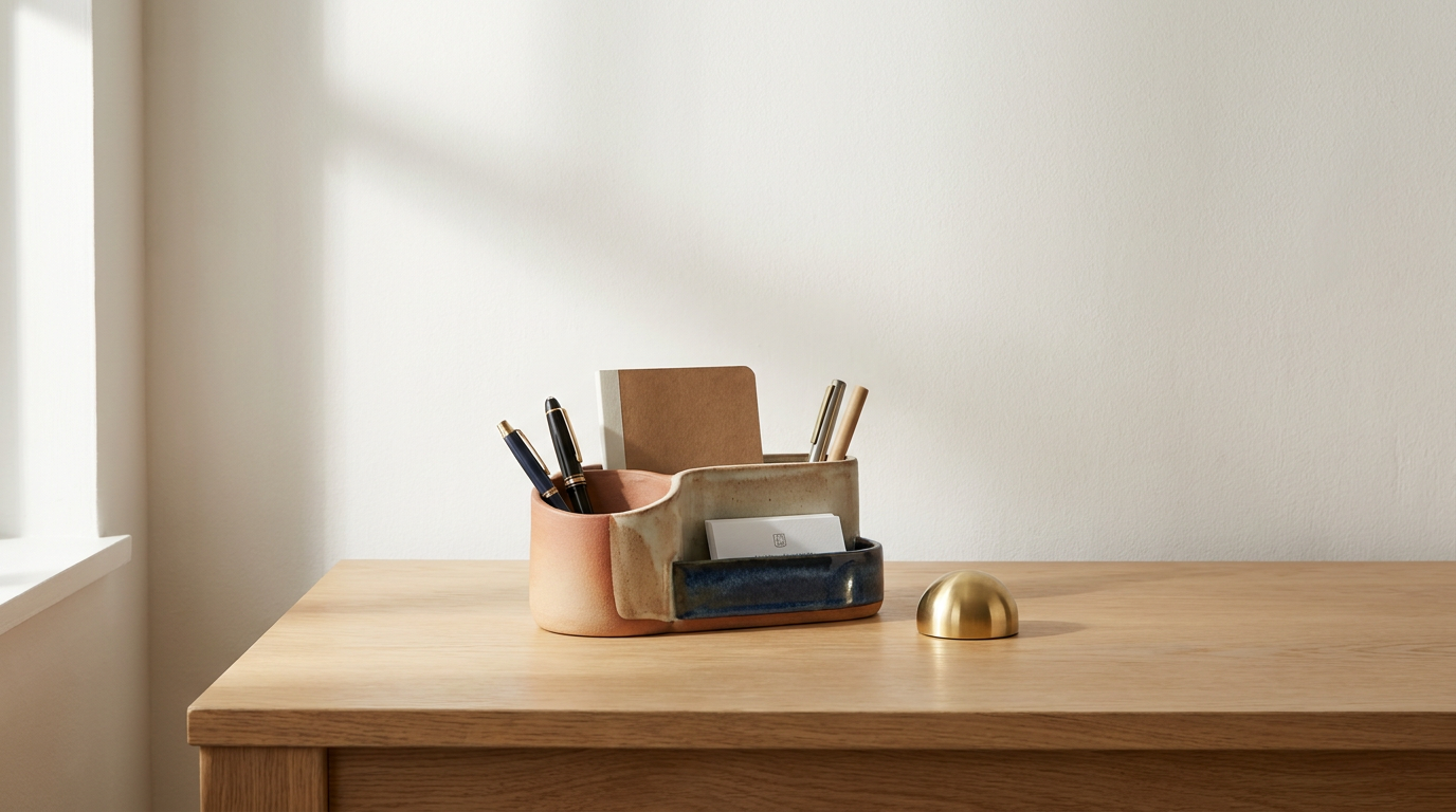 Ceramic Desk Organizer