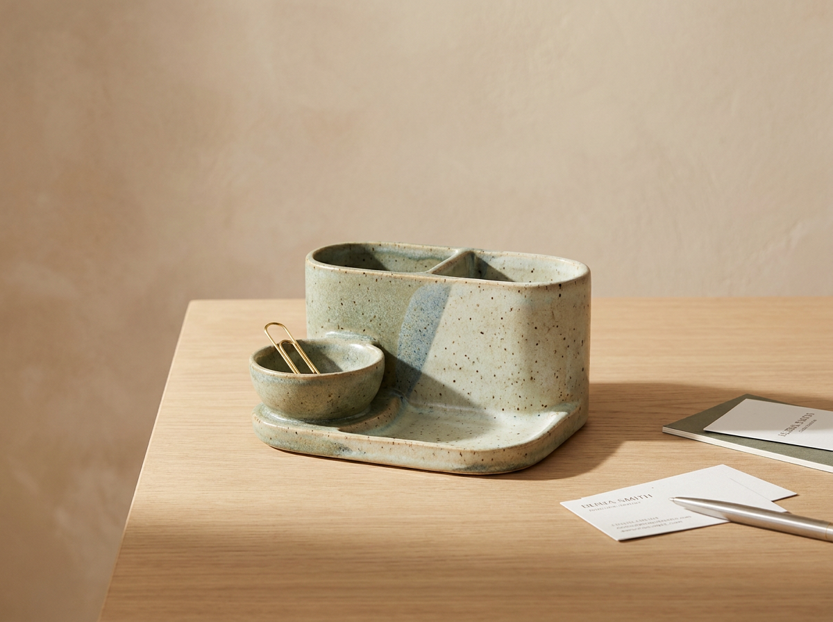 Ceramic Desk Organizer