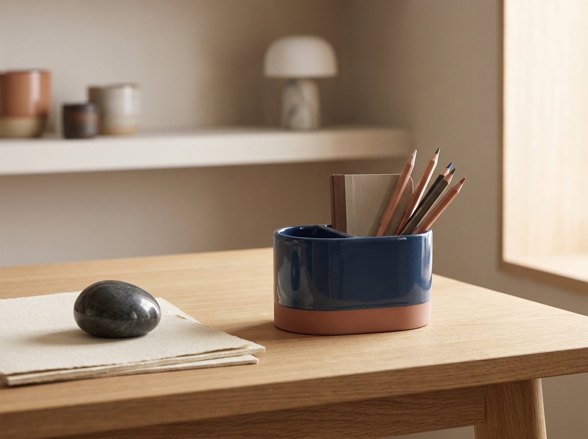 Ceramic Desk Organizer