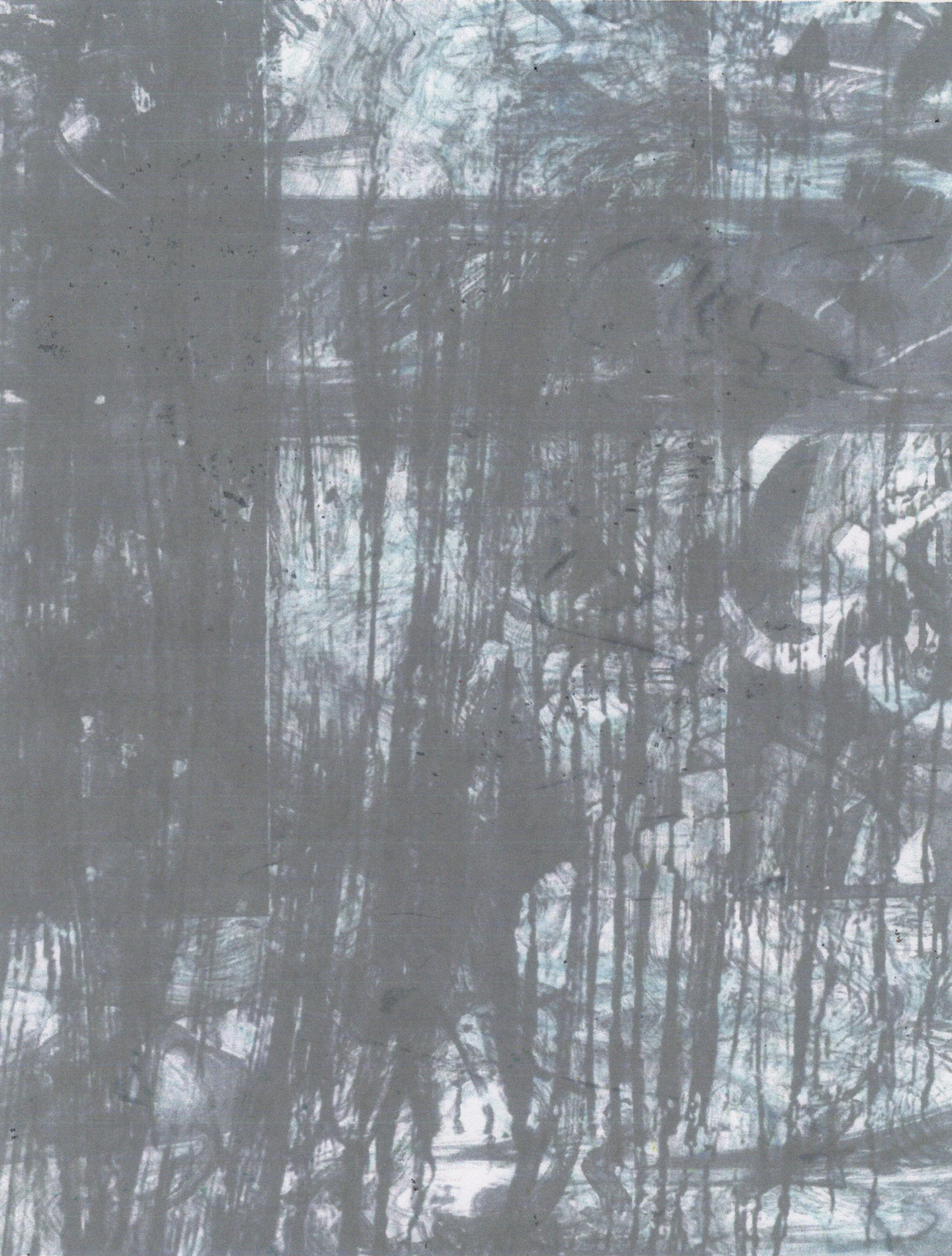 Ghosts 1, 2023, mixed media on paper, 8.5"x 11"