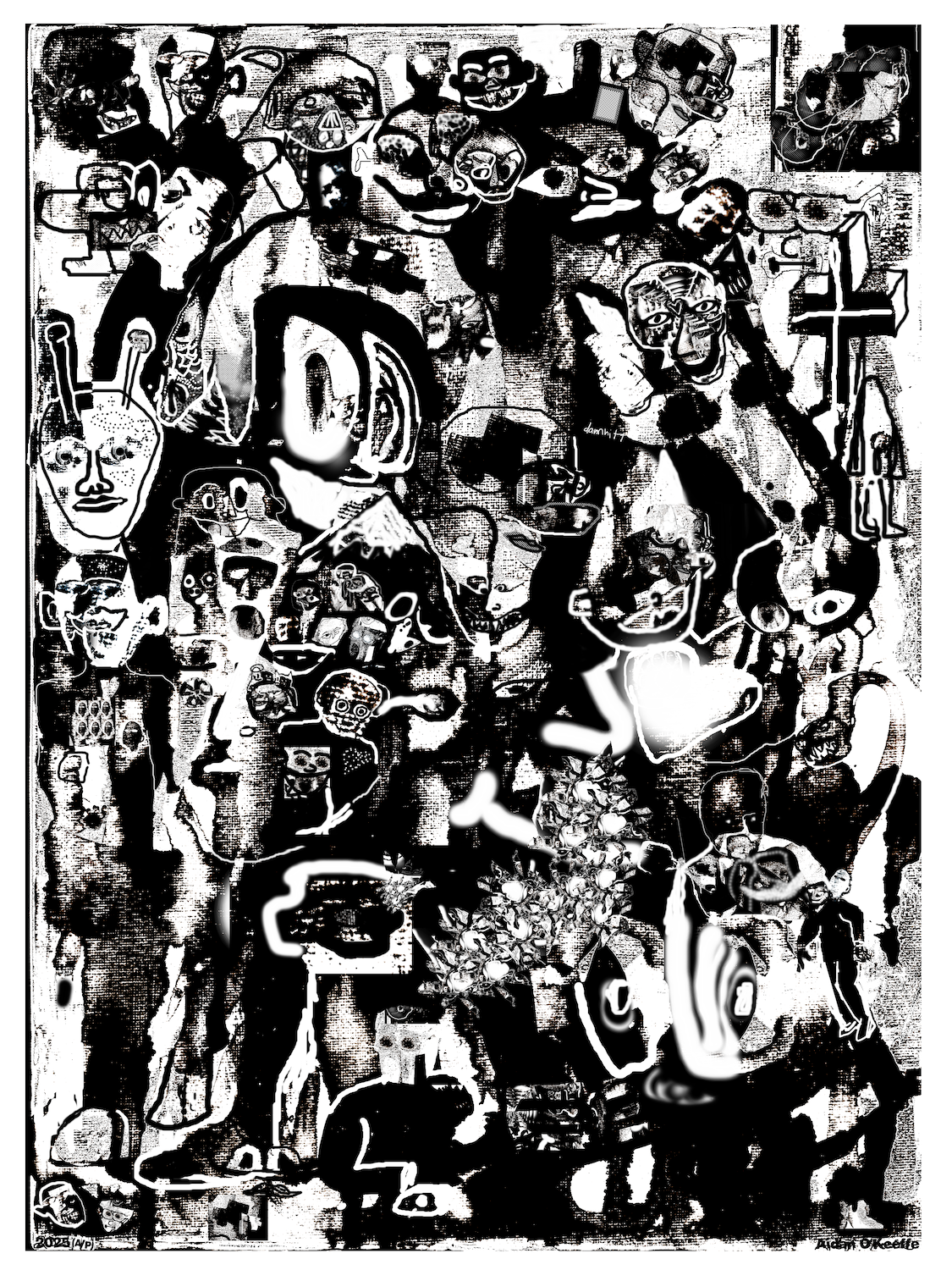 Making demons from lemonade, 2025, inkjet on paper, 13'x 18"