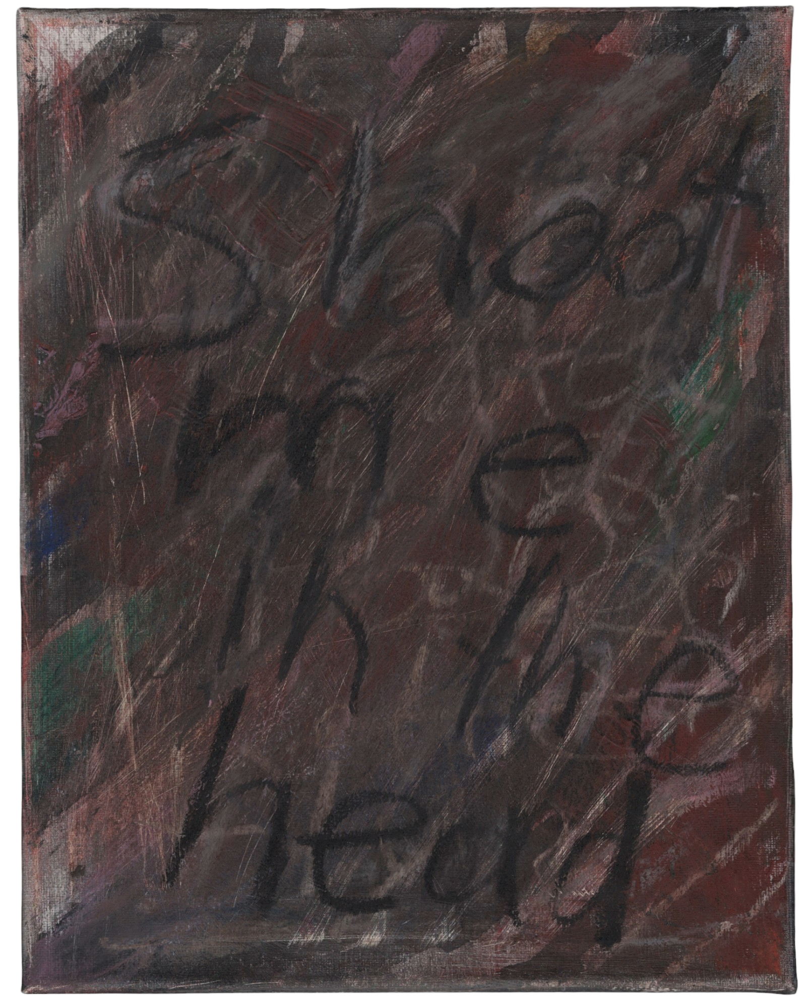 Shoot me in the head (it's just a prank), 2025, mixed media on canvas, 11"x 14" (S)