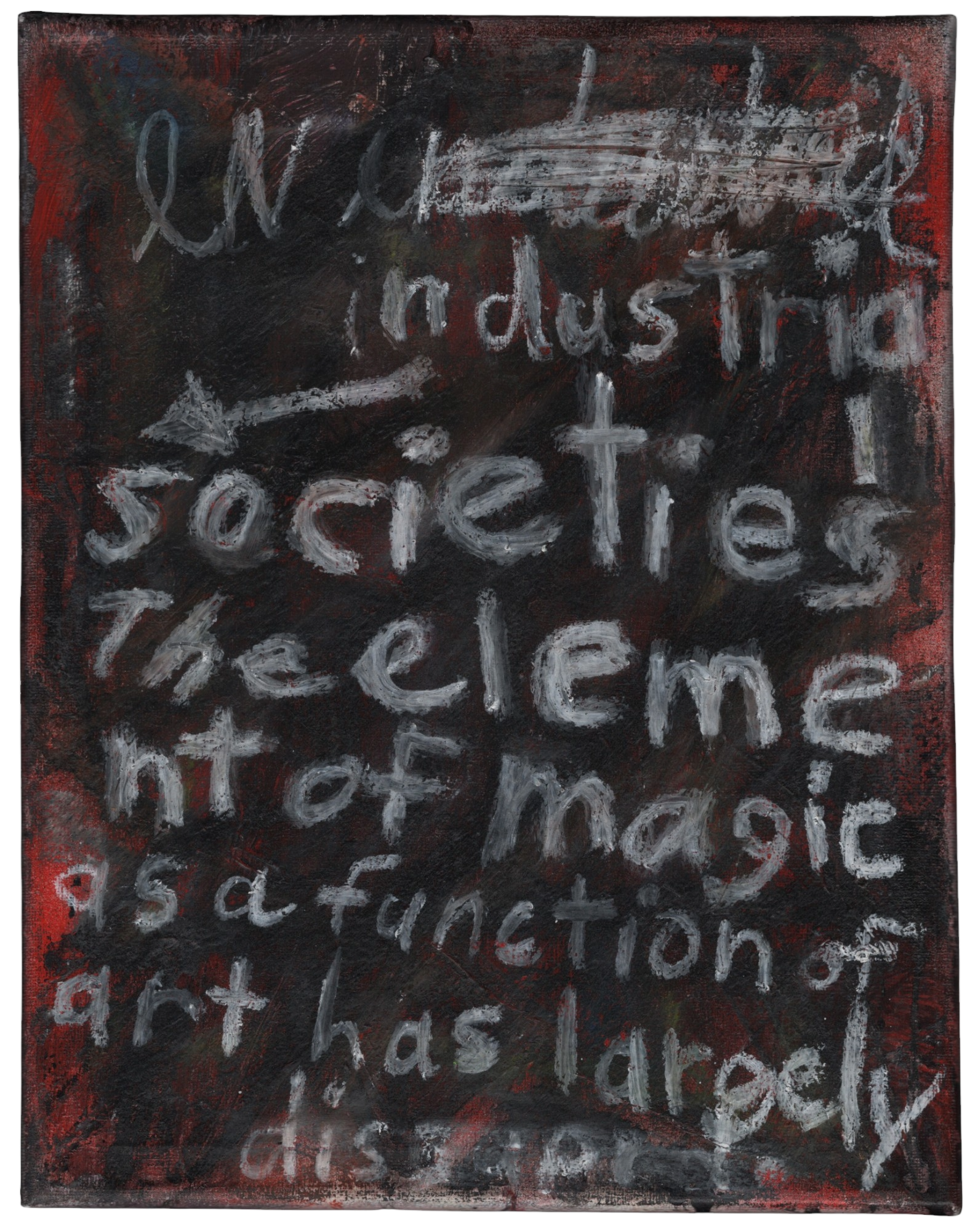 Industrial society, 2025, mixed media on canvas, 11"x 14" (NFS)