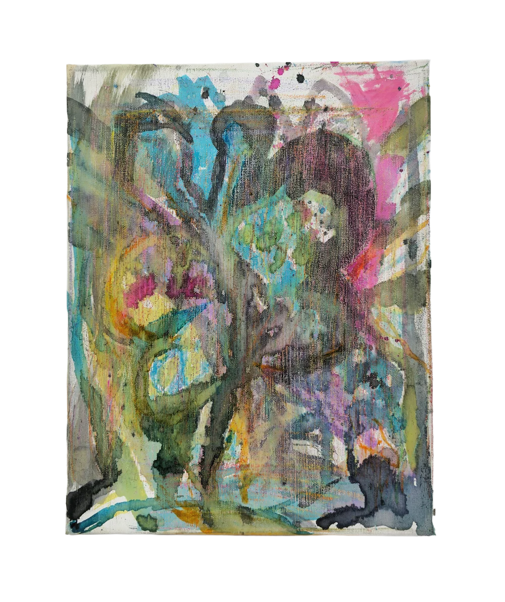 Butterfly fly away, 2025, mixed media on canvas, 11"x 14" $750