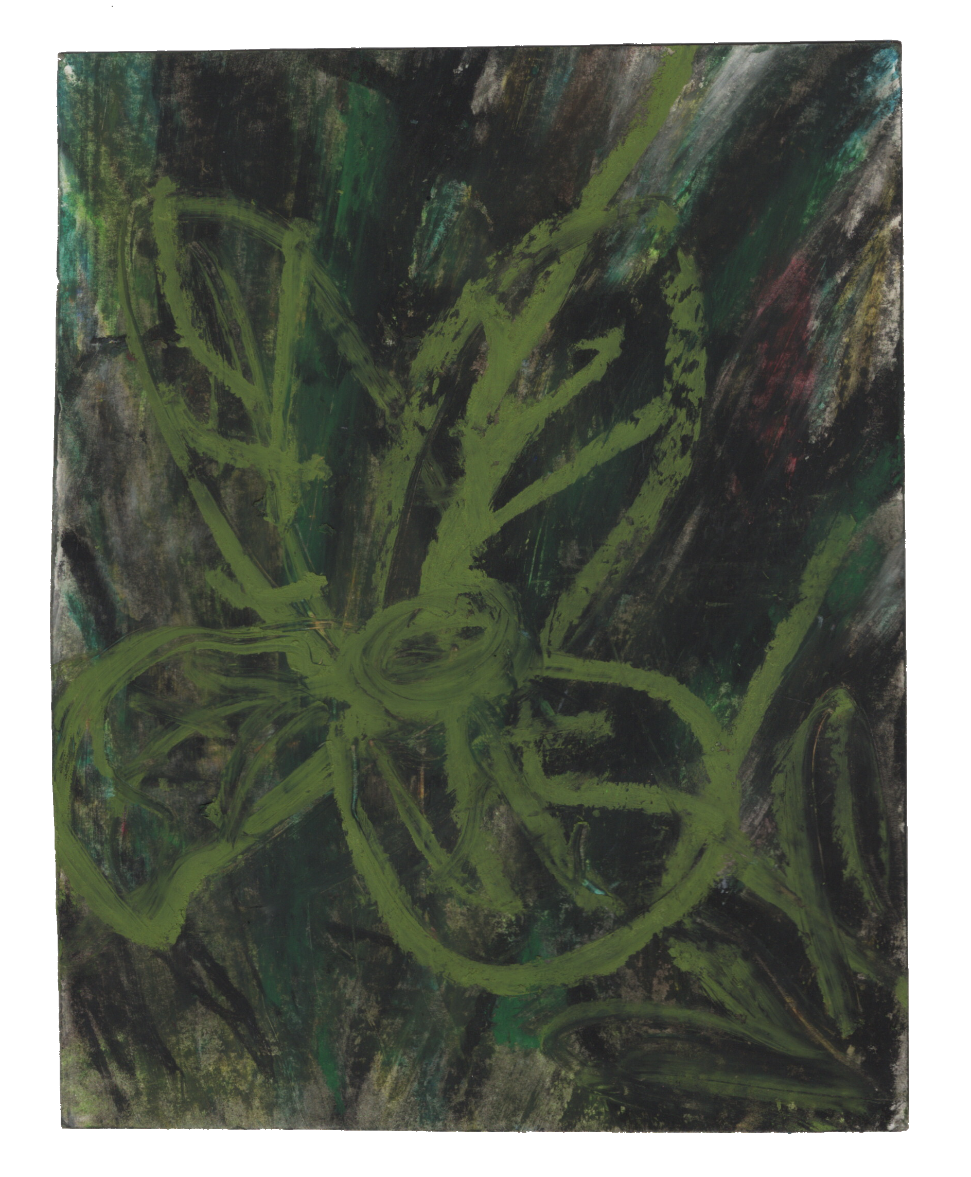 Eyes, 2025, mixed media on mixed media paper, 6"x 8" $300