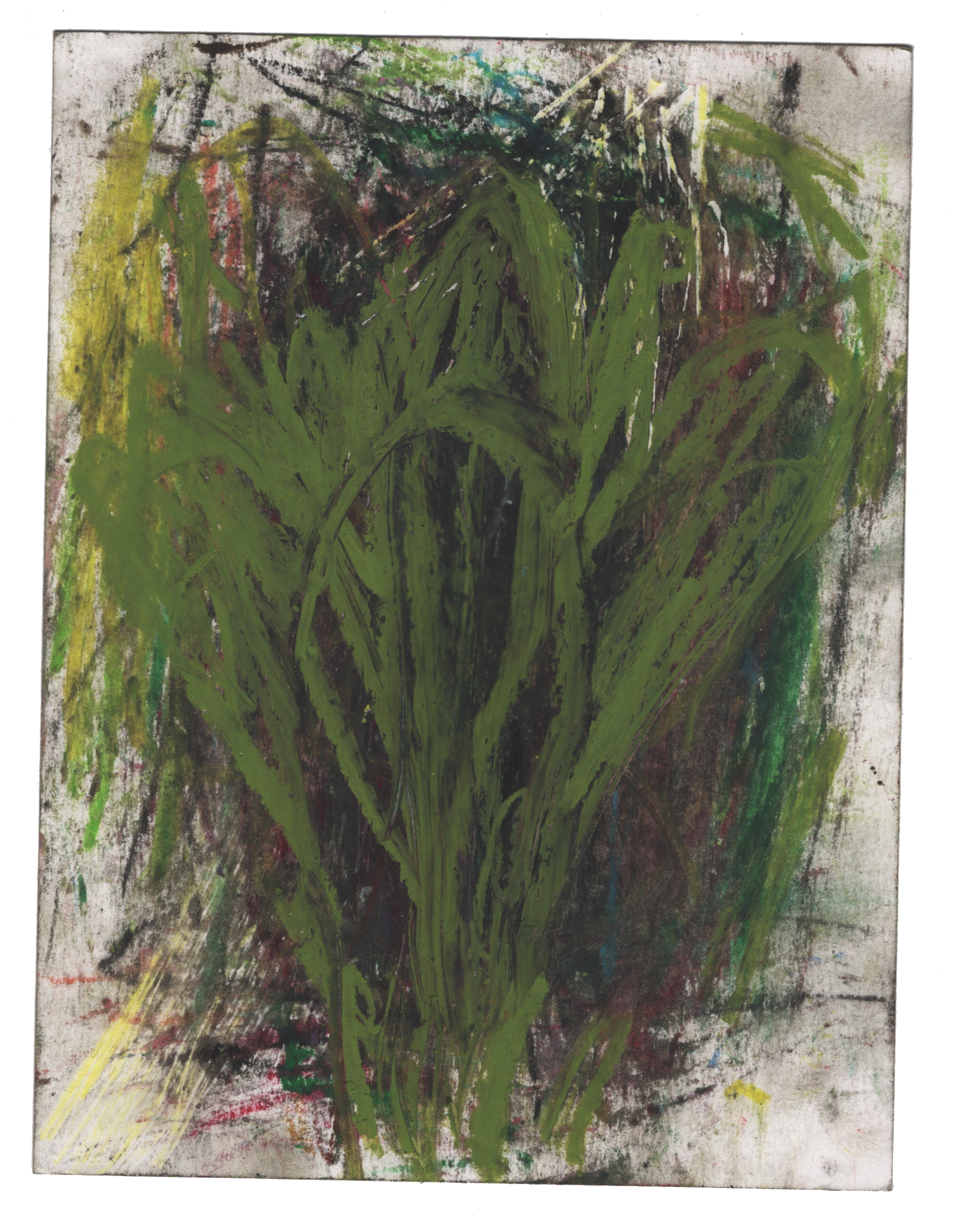 Flower, 2025, mixed media on mixed media paper, 6"x 8" $300