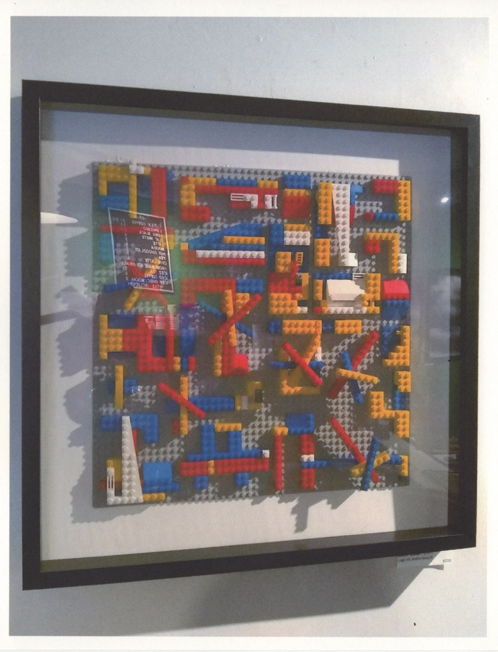 Rush hour 2, 2017, lego on baseplate, 19.6"x 19.6"