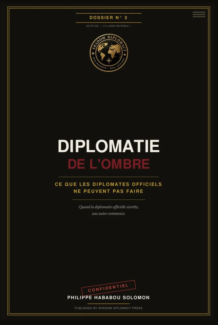 Diplomatie de l'Ombre, couverture