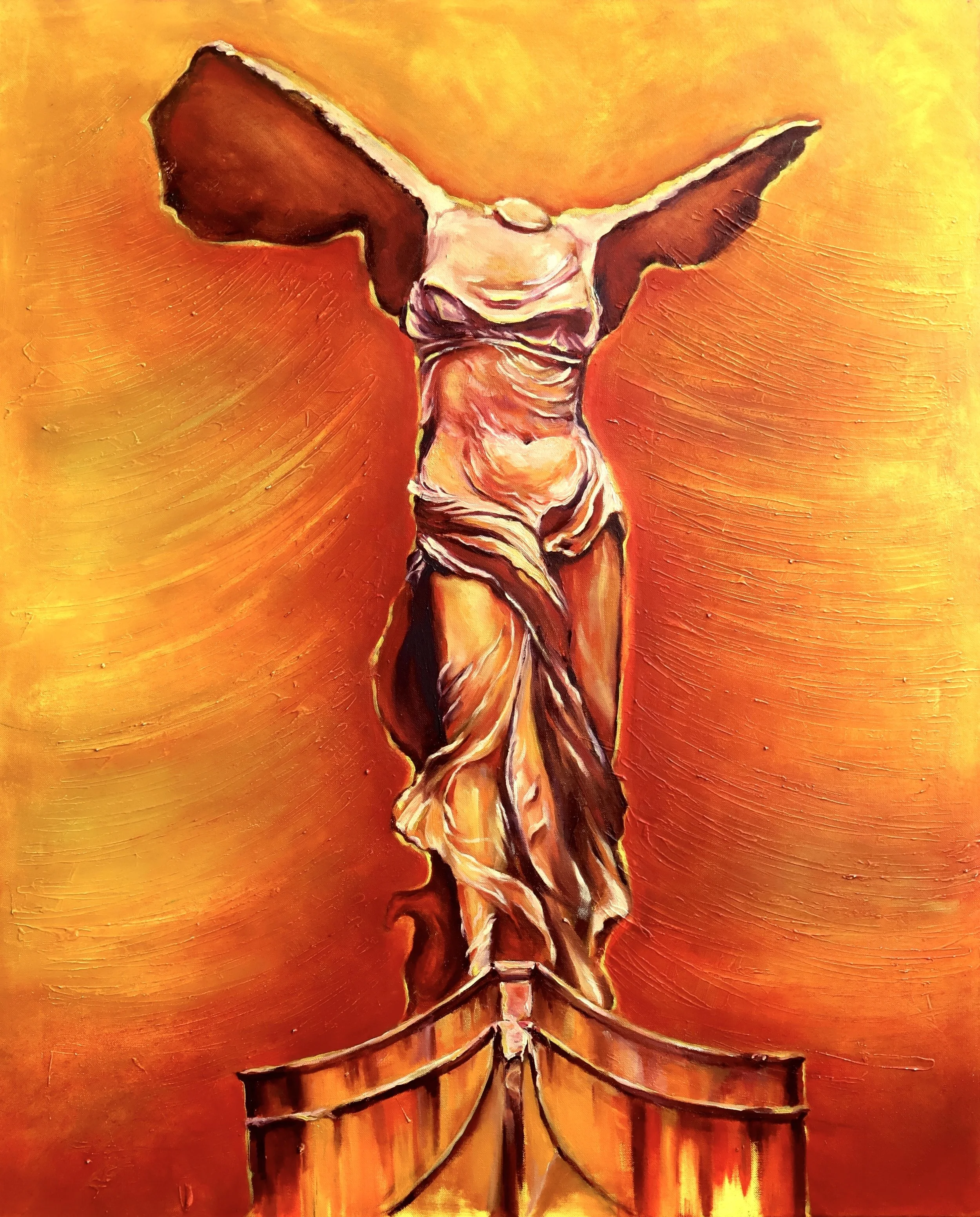 Victoire, 2026. 
Oil on canvas — 100 × 81 cm / 39 × 32 in.  