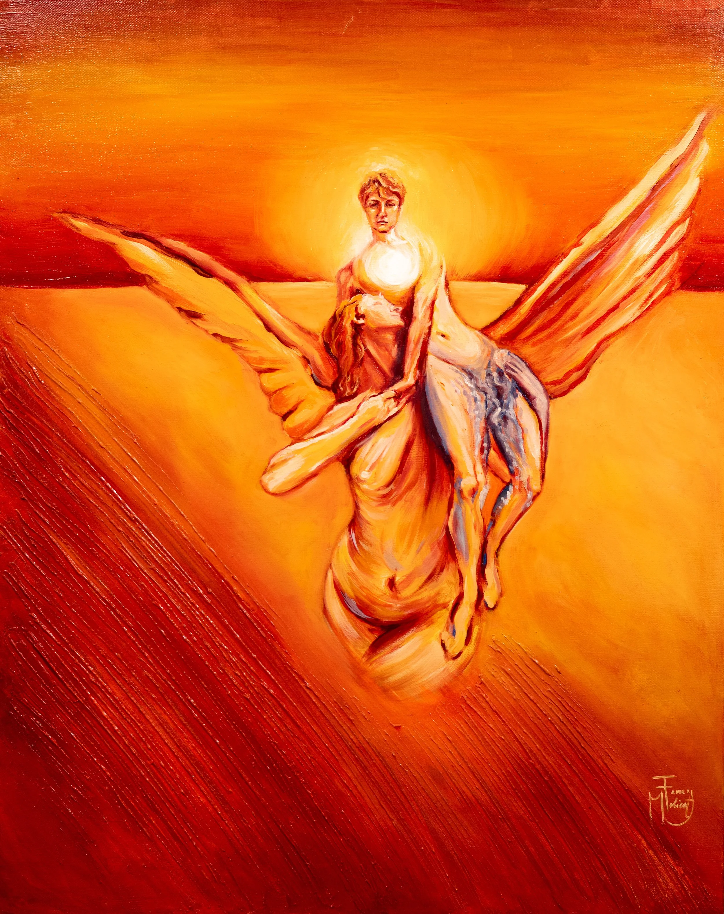 Transfiguration, 2026.
Oil on linen — 73 × 60 cm / 29 × 24 in