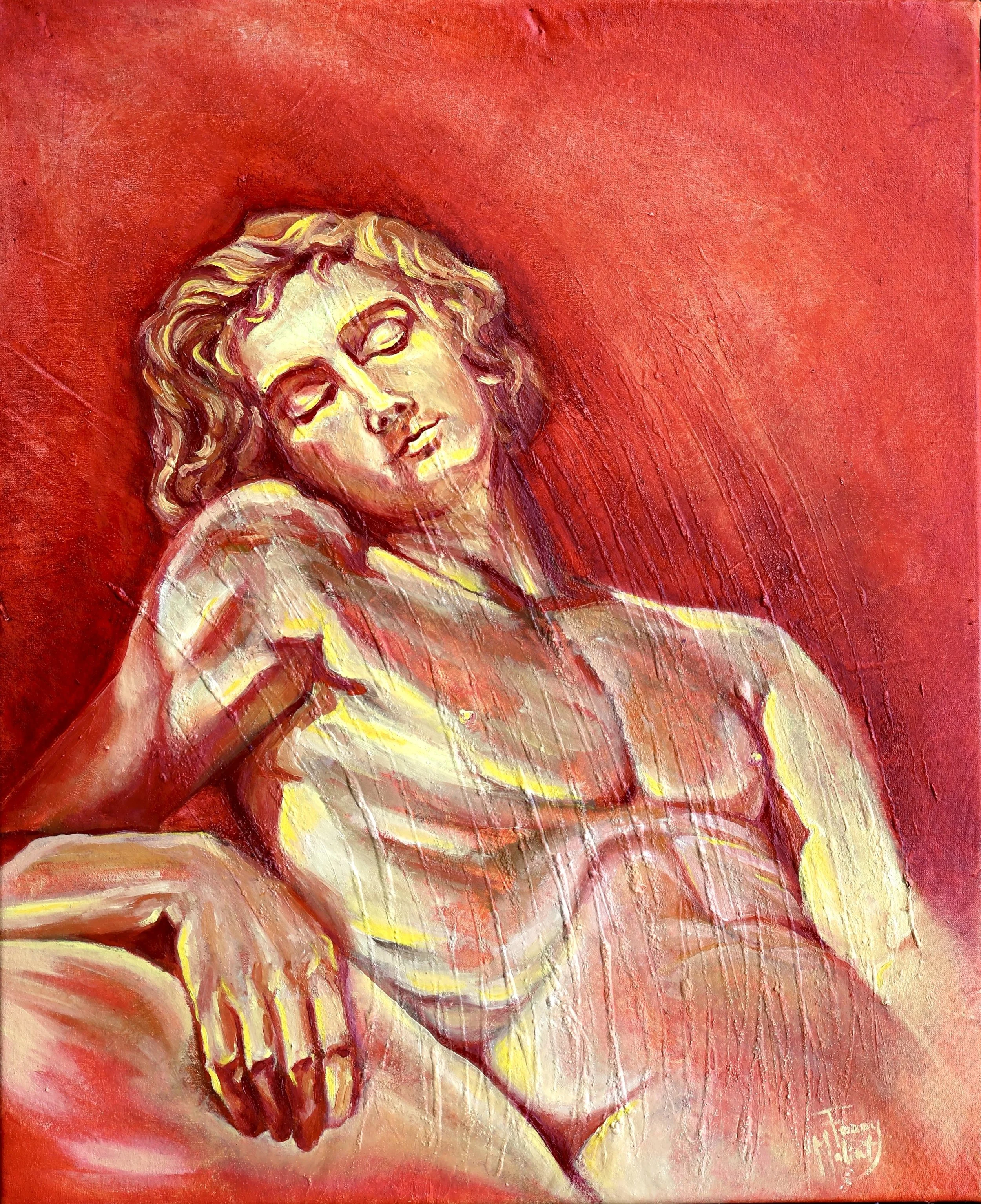 Le Sommeil de l’âme, 2026. Oil on canvas — 55 × 45 cm / 22 × 18 in.