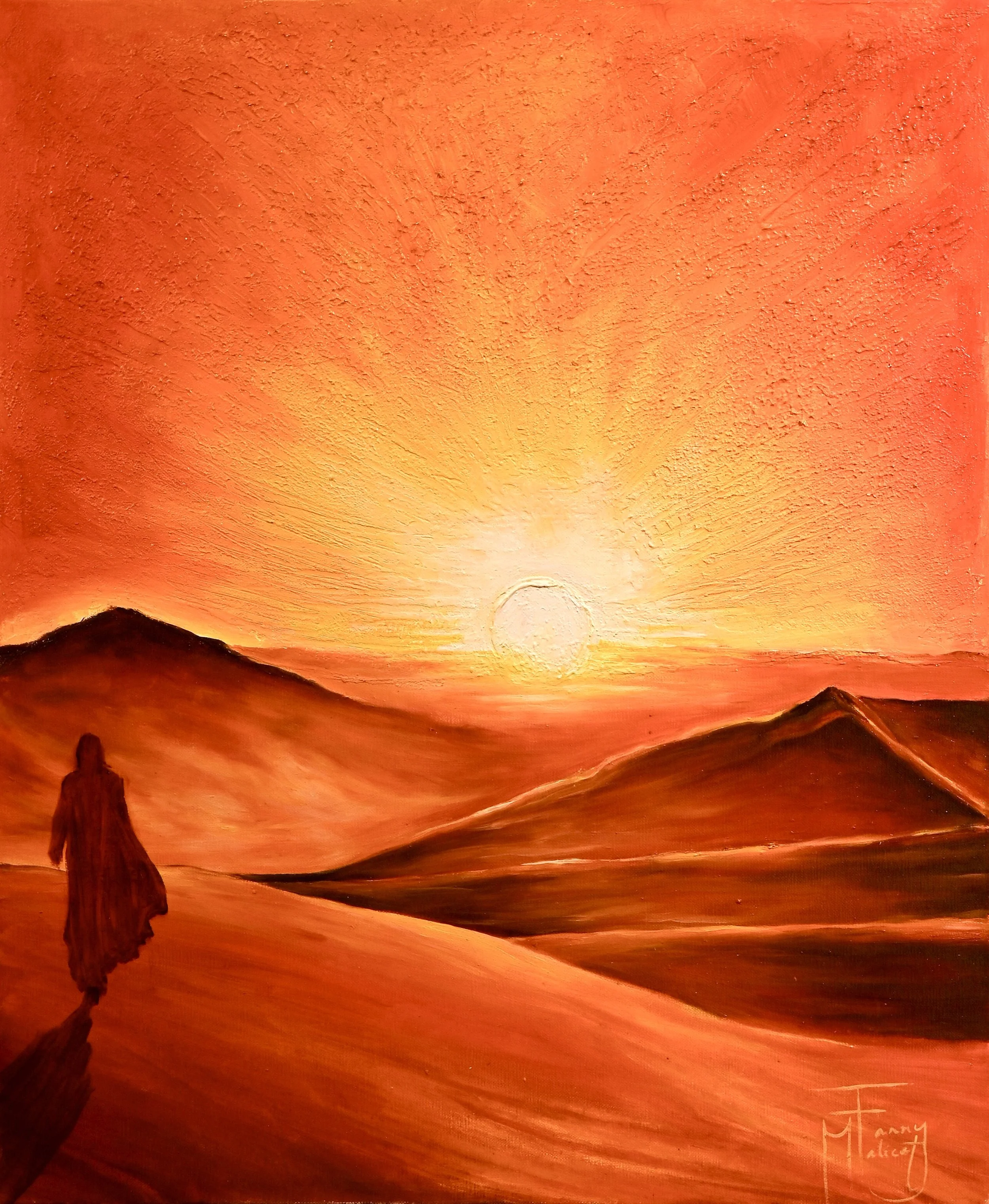Le Pèlerin, 2026. Oil on linen — 65 × 54 cm / 26 × 21 in.