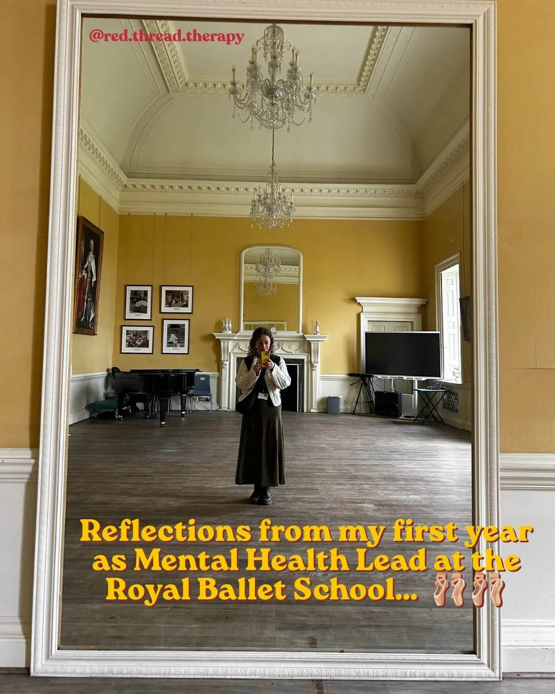 🩰 Alongside my private practise, I work as Mental Health lead at the Royal Ballet School. Here are some key reflections from my first year in this role - things that are central to my ethos as a therapist:

🩰 No matter how high performing, capable,