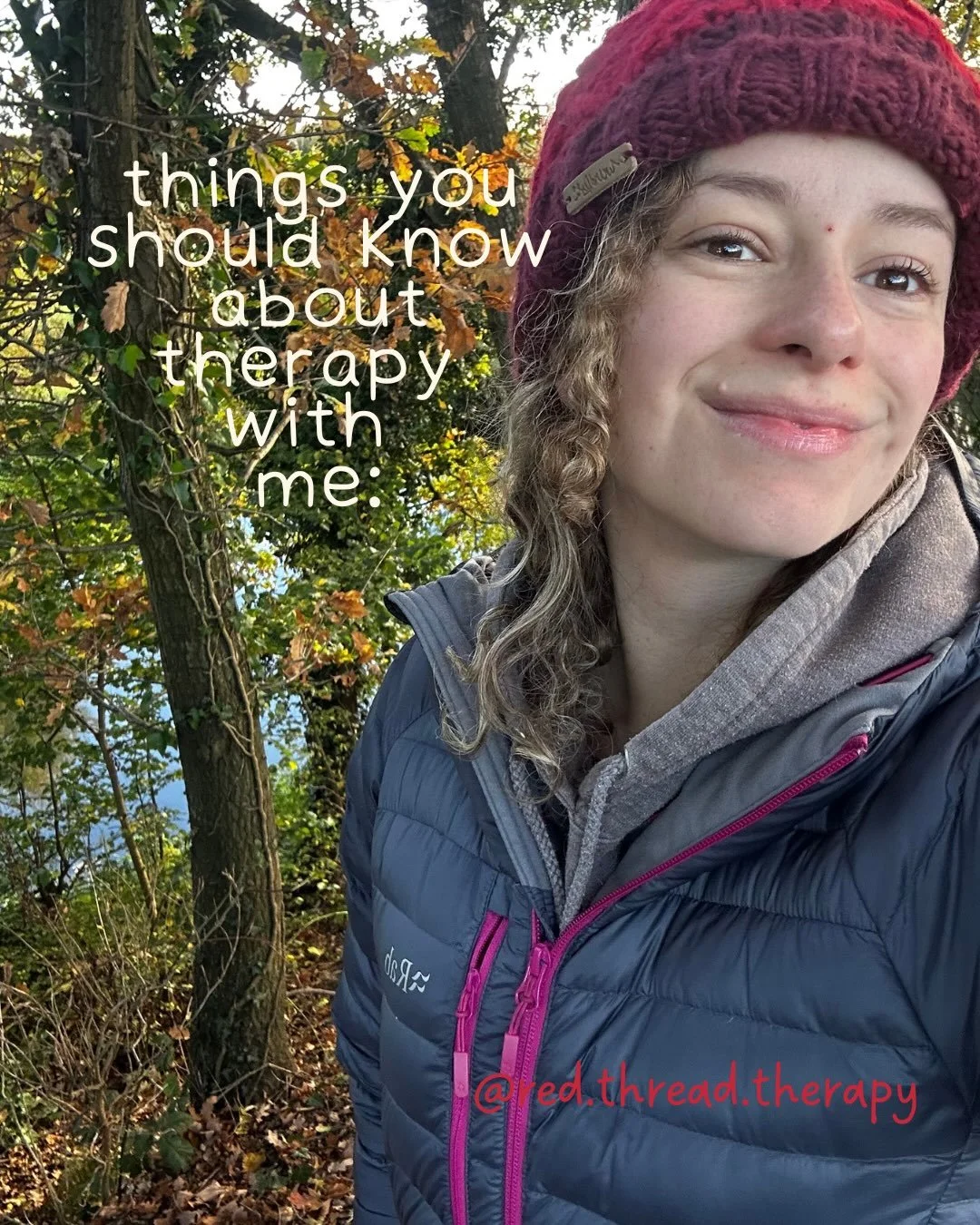 A few things worth knowing before we work together ✨: 

I offer a space where you can breathe, slow down, and learn to feel more at home in yourself. 

I work with adults who want to access more emotional regulation, creativity and to feel in charge 