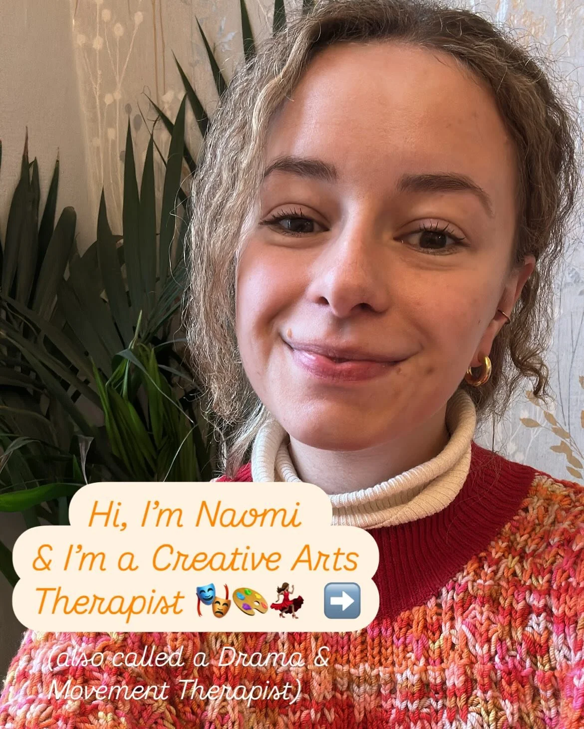 ✨ Hi, I&rsquo;m Naomi✨

I&rsquo;m a Creative Arts Therapist with a passion for helping people express, explore, and heal. &mdash;whether through conversation, storytelling, movement, art, or metaphor.

I&rsquo;ve worked in a variety of settings, from