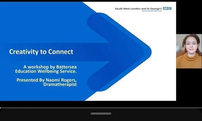 On the 8th of February I did an online workshop called &lsquo;Creativity to Connect&rsquo; for the NHS&rsquo;s Battersea Education Well being service. 

The workshop looked at creative activities and strategies parents/carers of primary school aged c