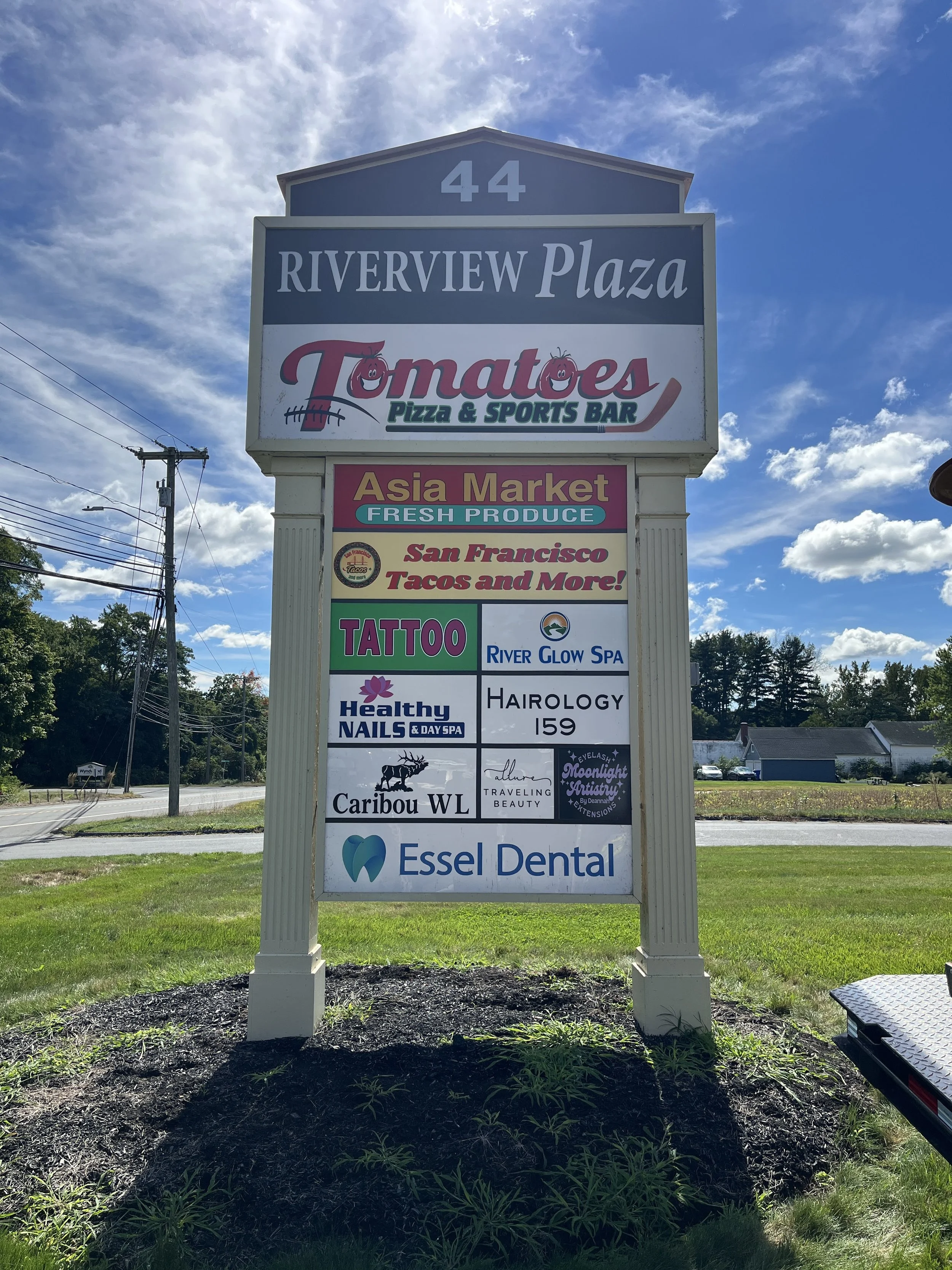 A recent makeover to a freestanding sign in East Windsor, CT