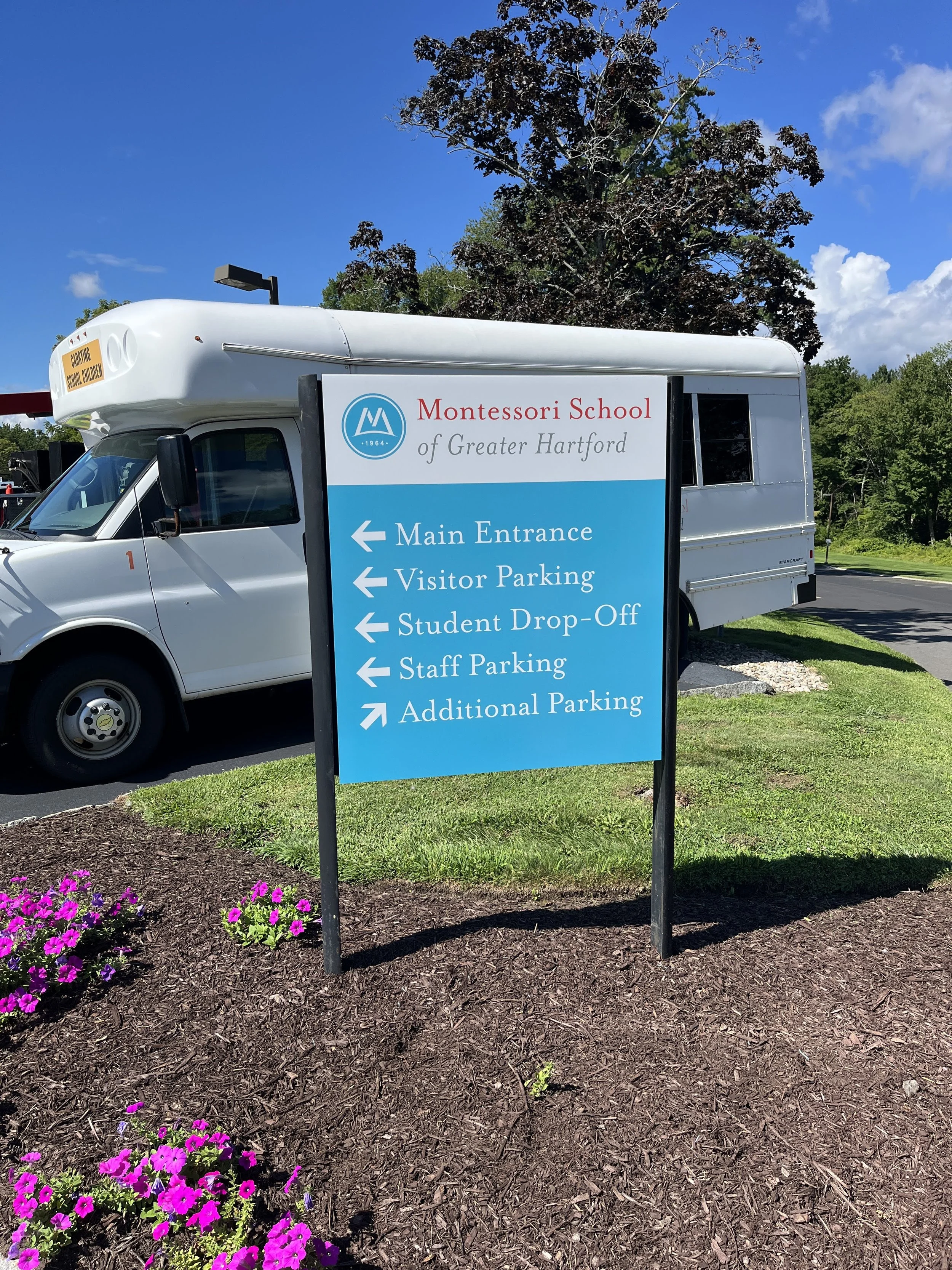Old signs received a new facelift, wayfinding sign in West Hartford, CT