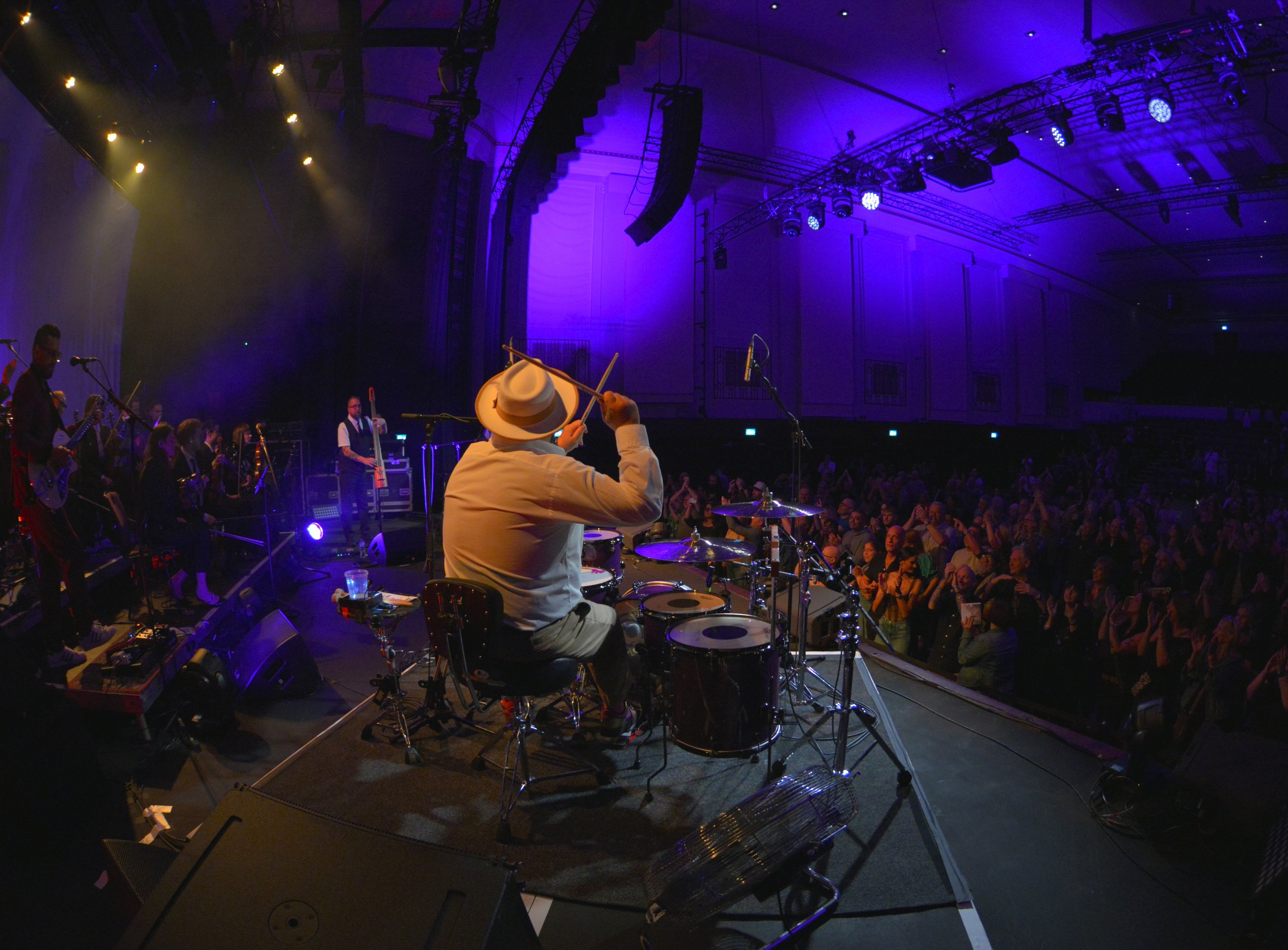 Frank Benbini performing with The DiFontaine Orchestra at Watford Colosseum (copyright: Perry Smylie)