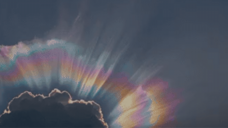 Rainbow and clouds
