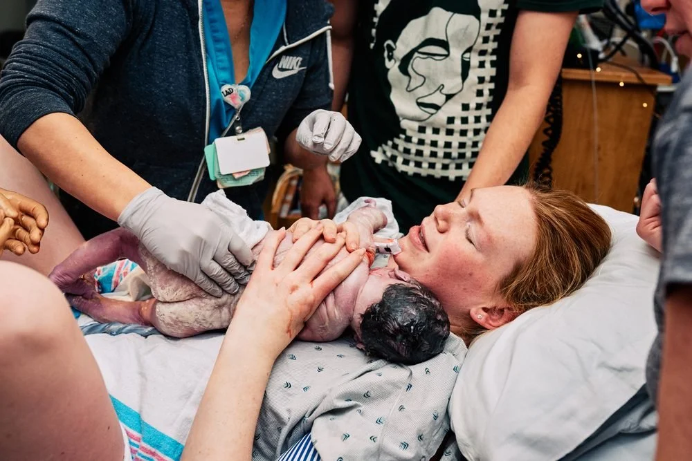 Birth photography in Austin, Texas by Breeanna Rose Photography. First hold.