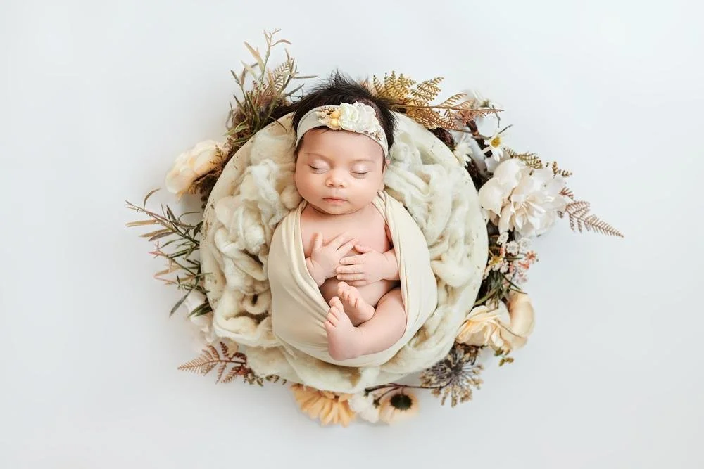 Newborn photography in Austin, Texas by Breeanna Rose Photography. Newborn portrait.