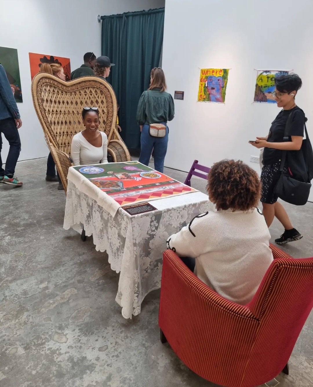 Interactive installation shot of ' A Seat At The Table'