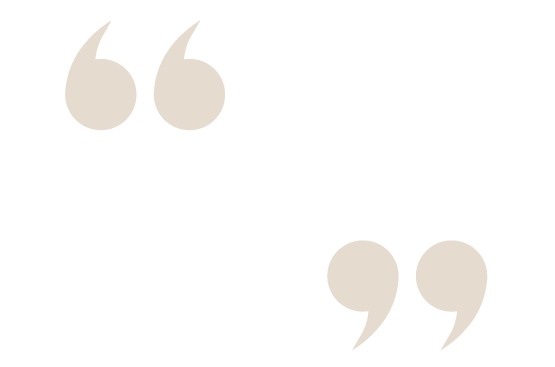 Black background with large tan quotation marks and a black quotation mark.
