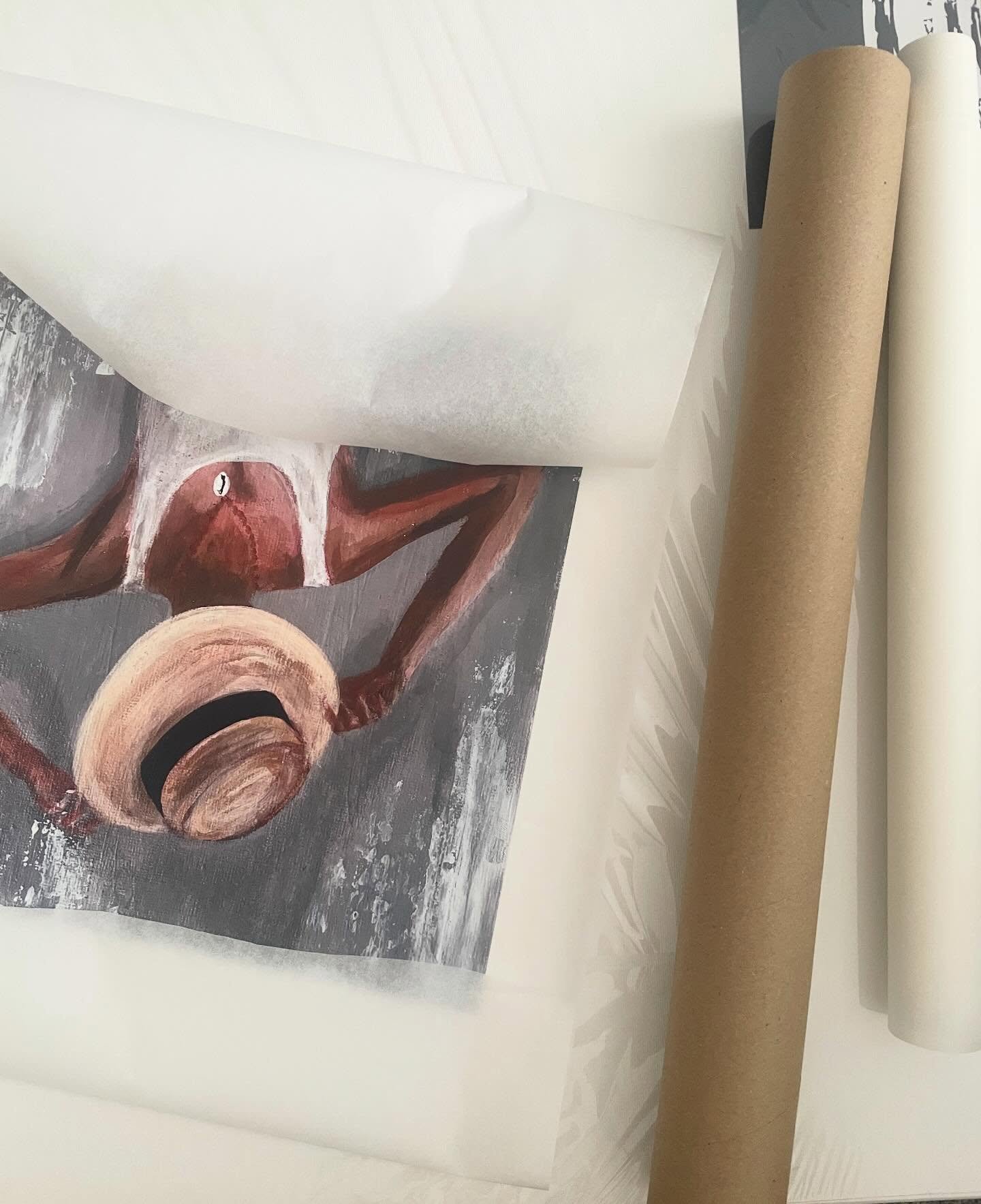 Wrapping print orders! ✨🤍

One of my favourite things to do! Every day looks different, you&rsquo;ve got the admin side of things, painting side of things and even wrapping/packaging 🫶🏽👩🏽&zwj;🎨 

I always wrap even the prints in bubble wrap jus