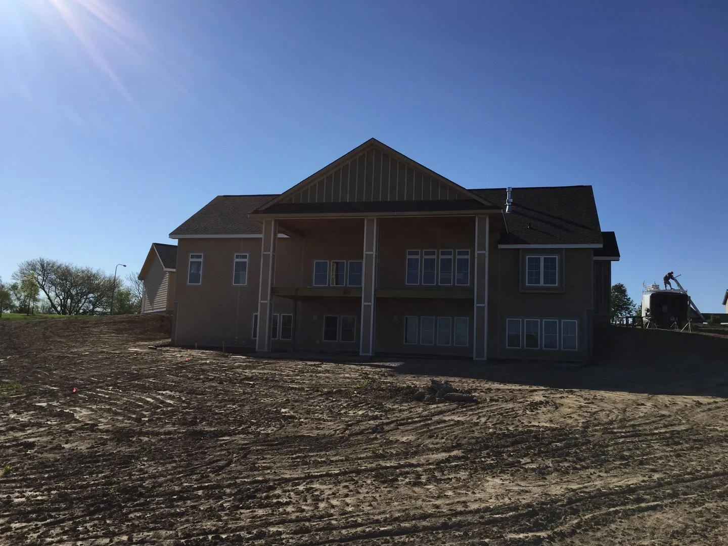 Two-story walkout new build