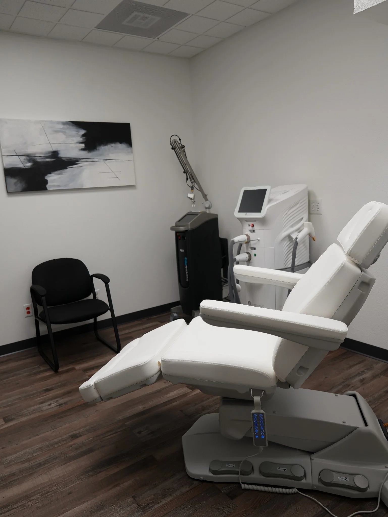 Treatment room at Luminae Aesthetics in Temecula