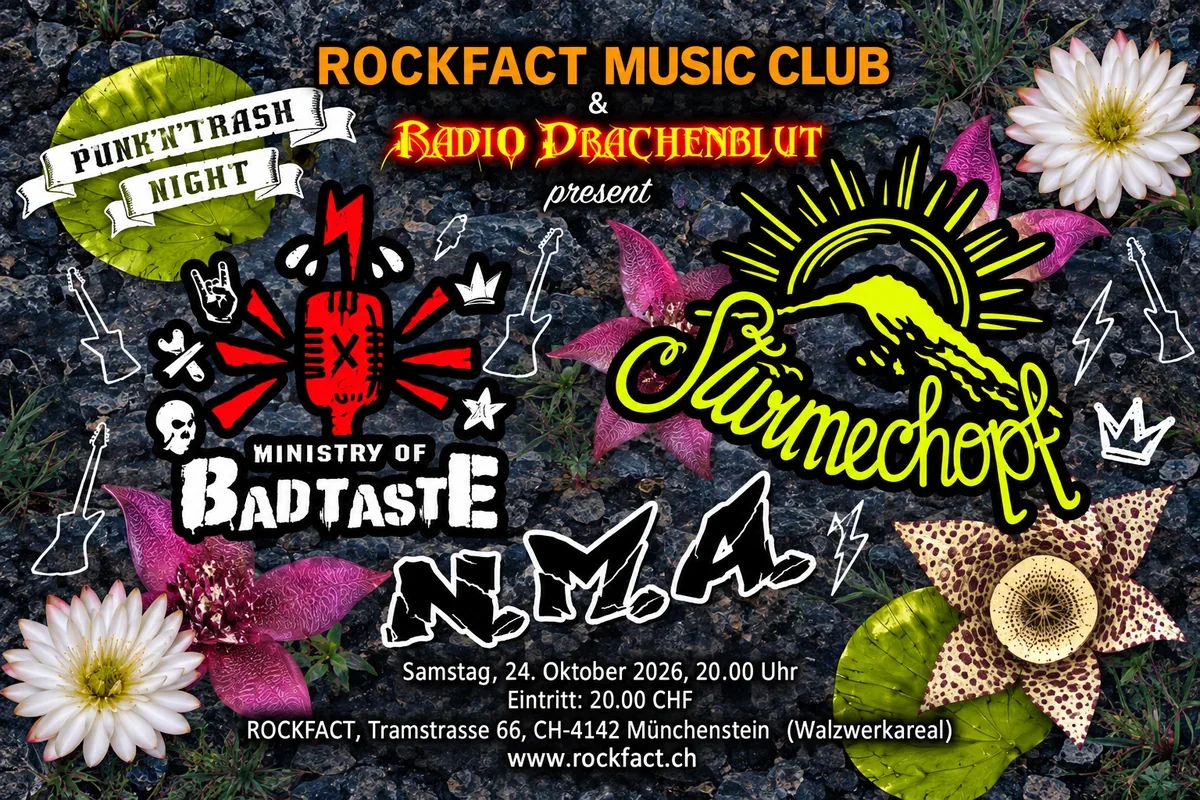 Stürmechopf & Ministry of Bad Taste & N.M.A live im Rockfact Music Club
