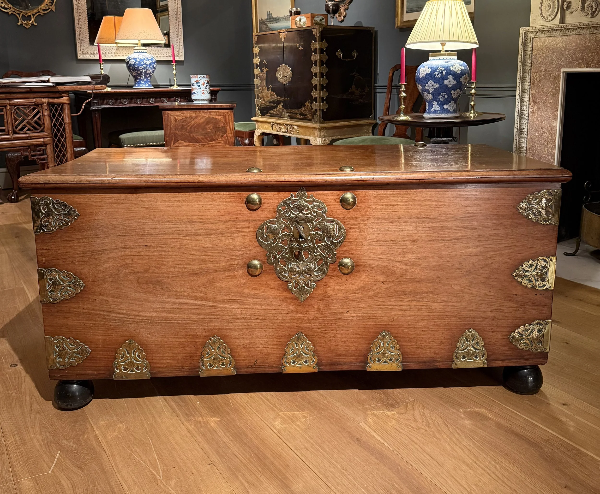 A mid 18th century Indonesian trunk circa 1750