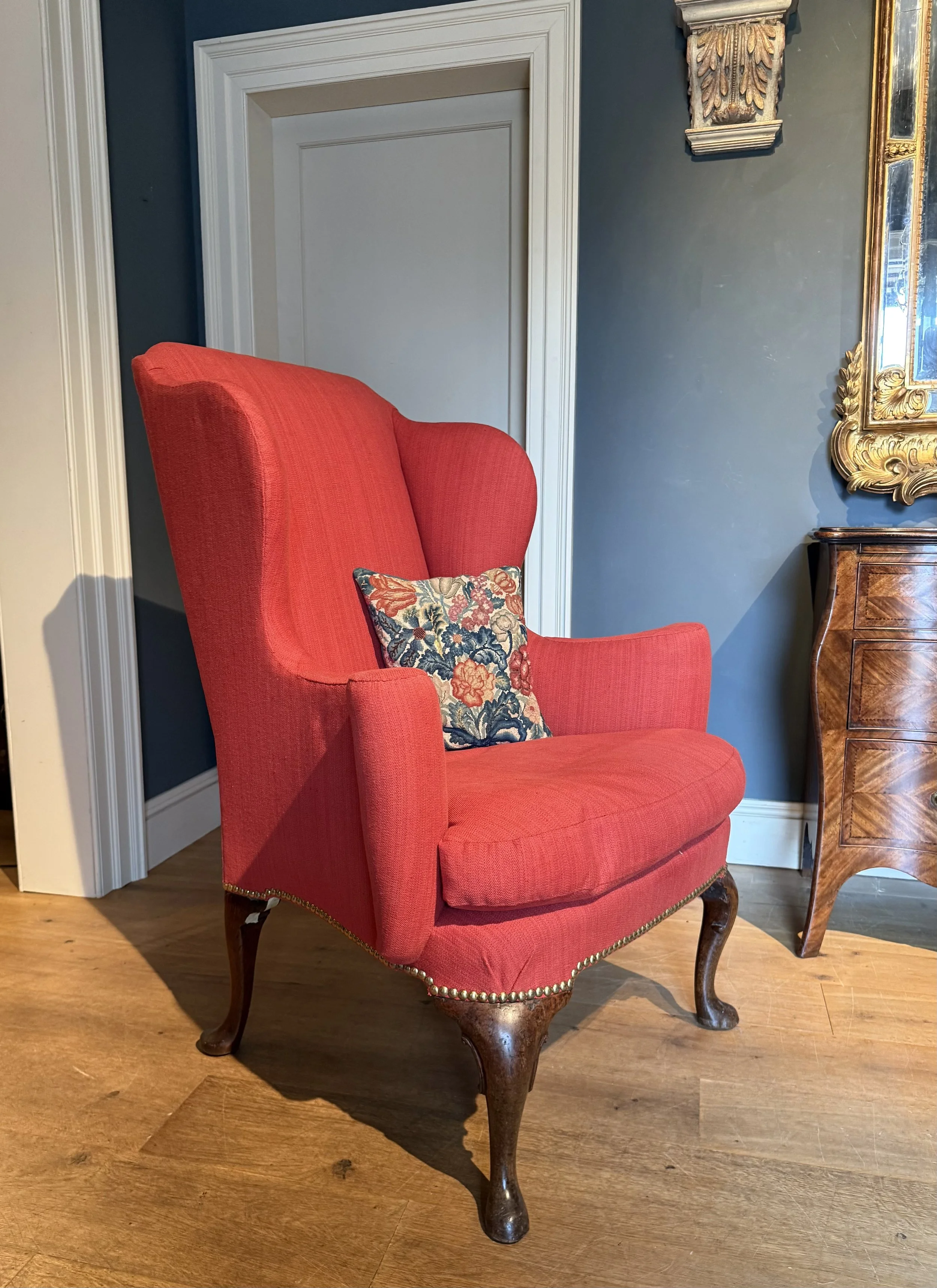 A George II wing chair circa 1740