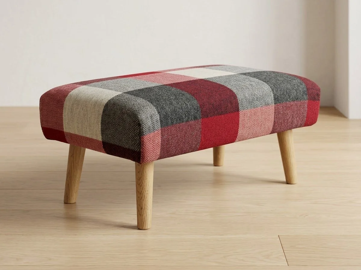 Block Check Footstool