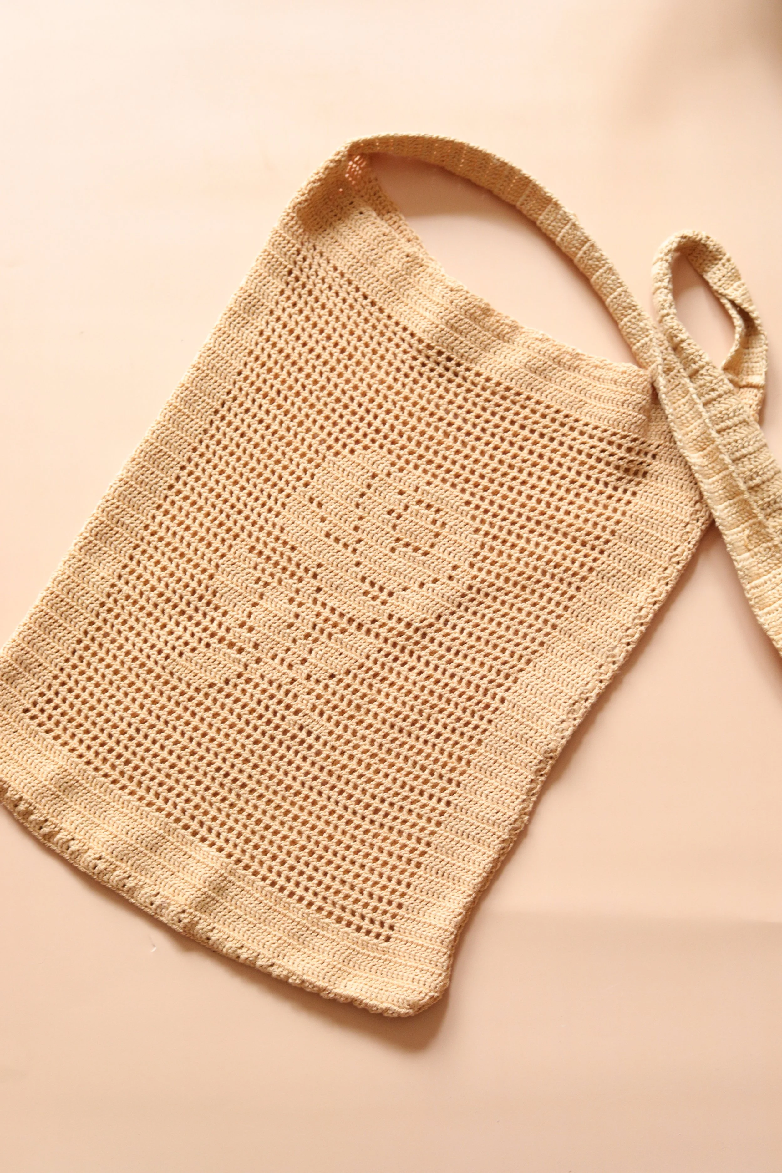 Vintage Häkeltasche Rose