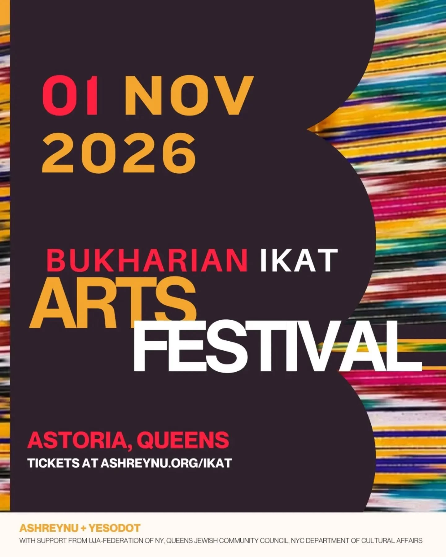 Ever wanted to try Bukharian food? Learn about Bukharian history? Explore Bukharian textiles and artistry? 

Get tickets for the Bukharian Ikat Arts Festival on Sunday, Nov 1. 

Popup exhibit from @bukharian_museum, sweet and savory pastries from @ma