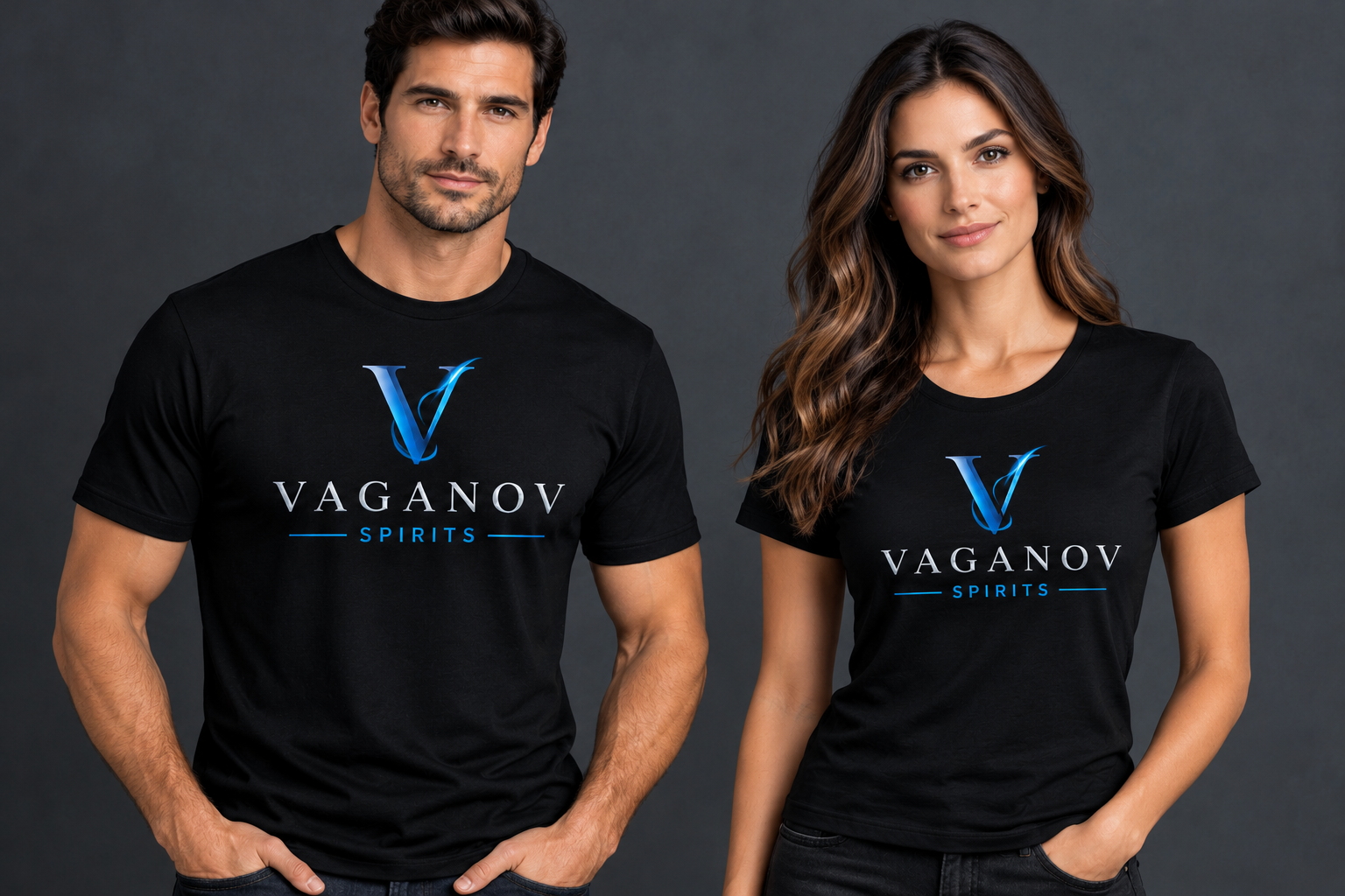 Black T-Shirts for Male and Female, sizes XS, S, M, L, XL