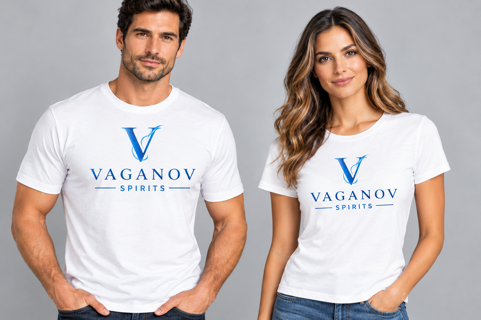 White T-Shirts for Male and Female, sizes XS, S, M, L, XL