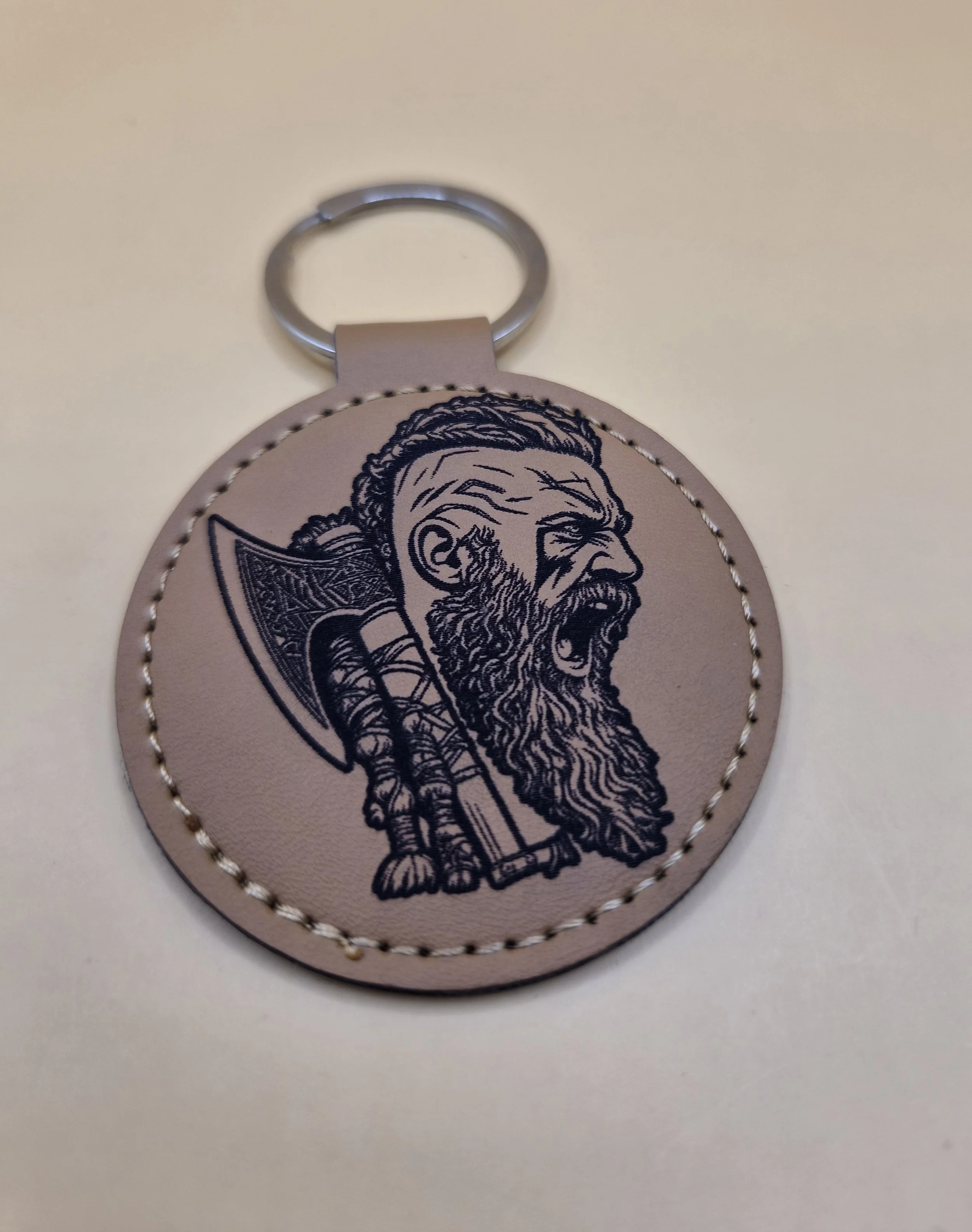 Porte clé simili cuir Viking
