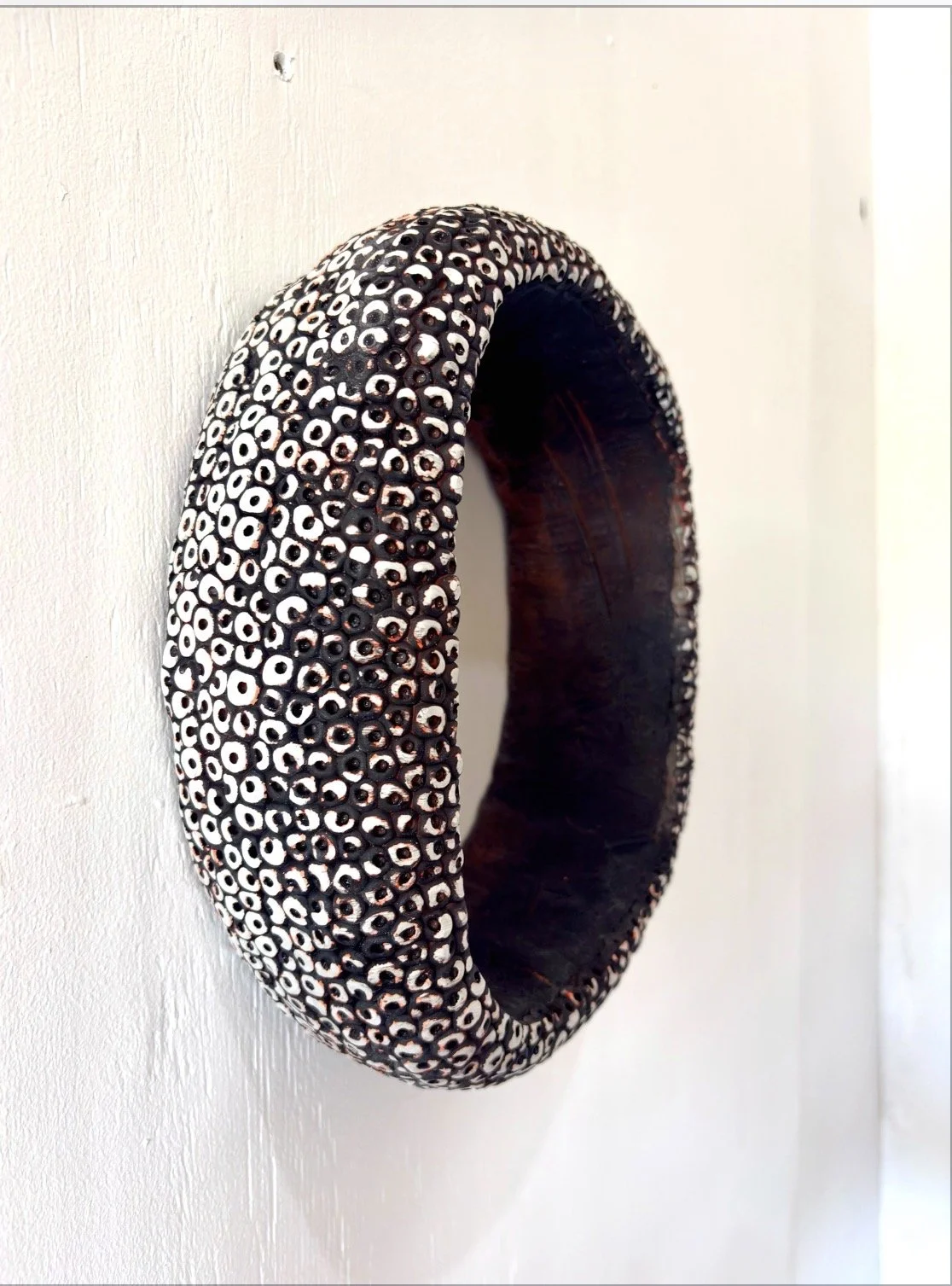 Hollow Form (accreted), 2026 volcanic stone, stone dust, resin and pigment 11 x 8 x 4 in