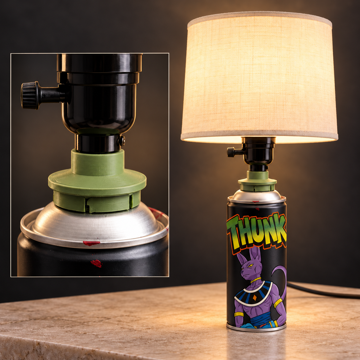 Custom Spray Can Lamp
