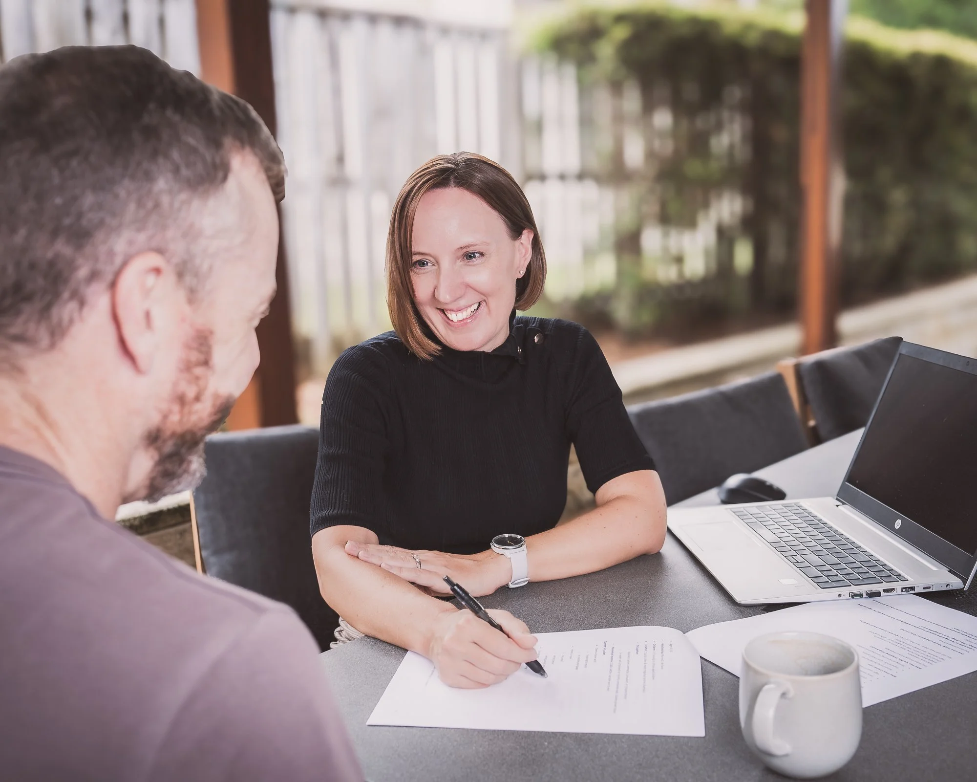 Gem Financial Services consulting on a mortgage