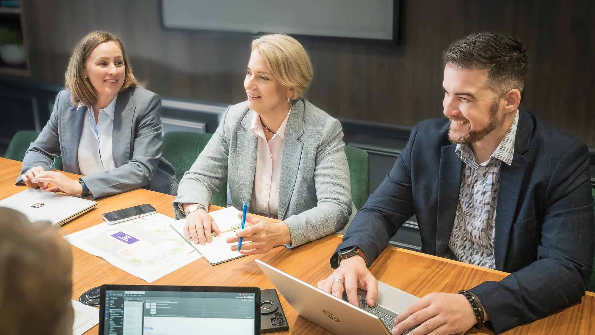 Octa McGlinn in the boardroom