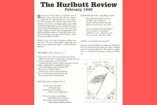 Poetry Fun: Poems and Drawings from Hurlbutt Students in 1935